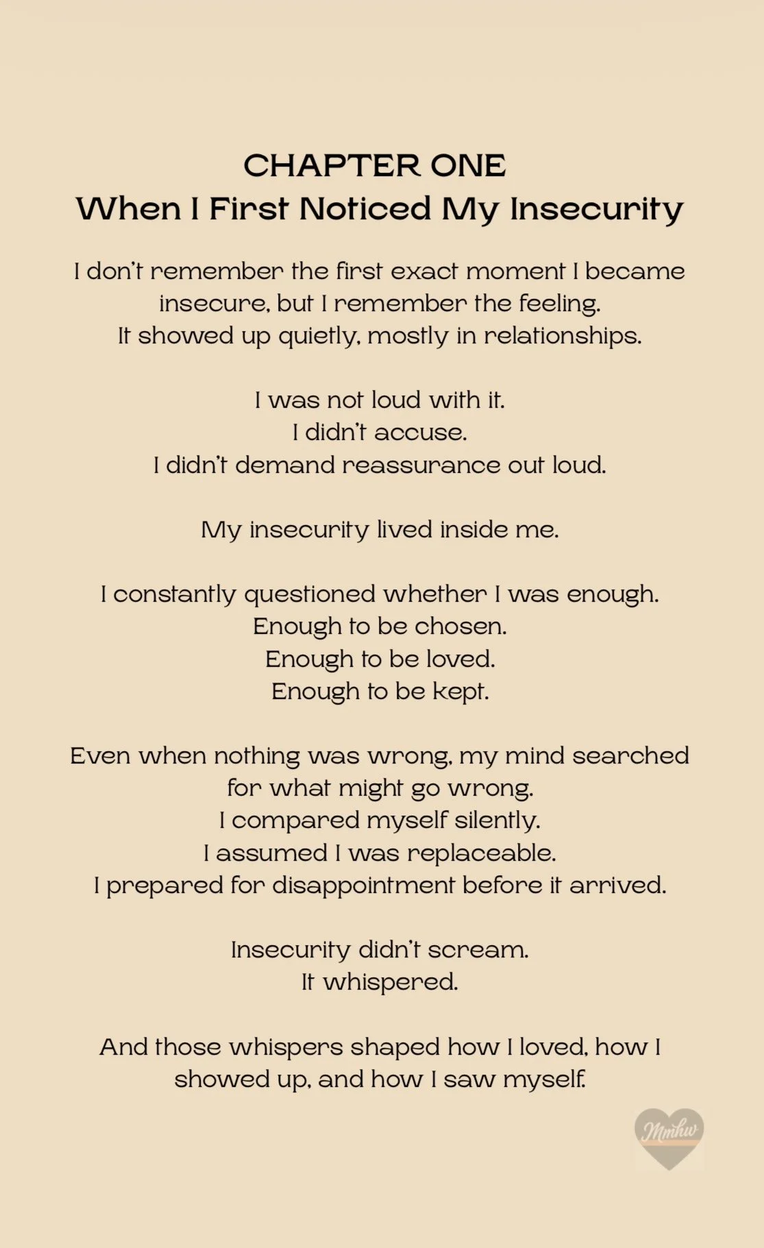 Insecure me first page .JPG