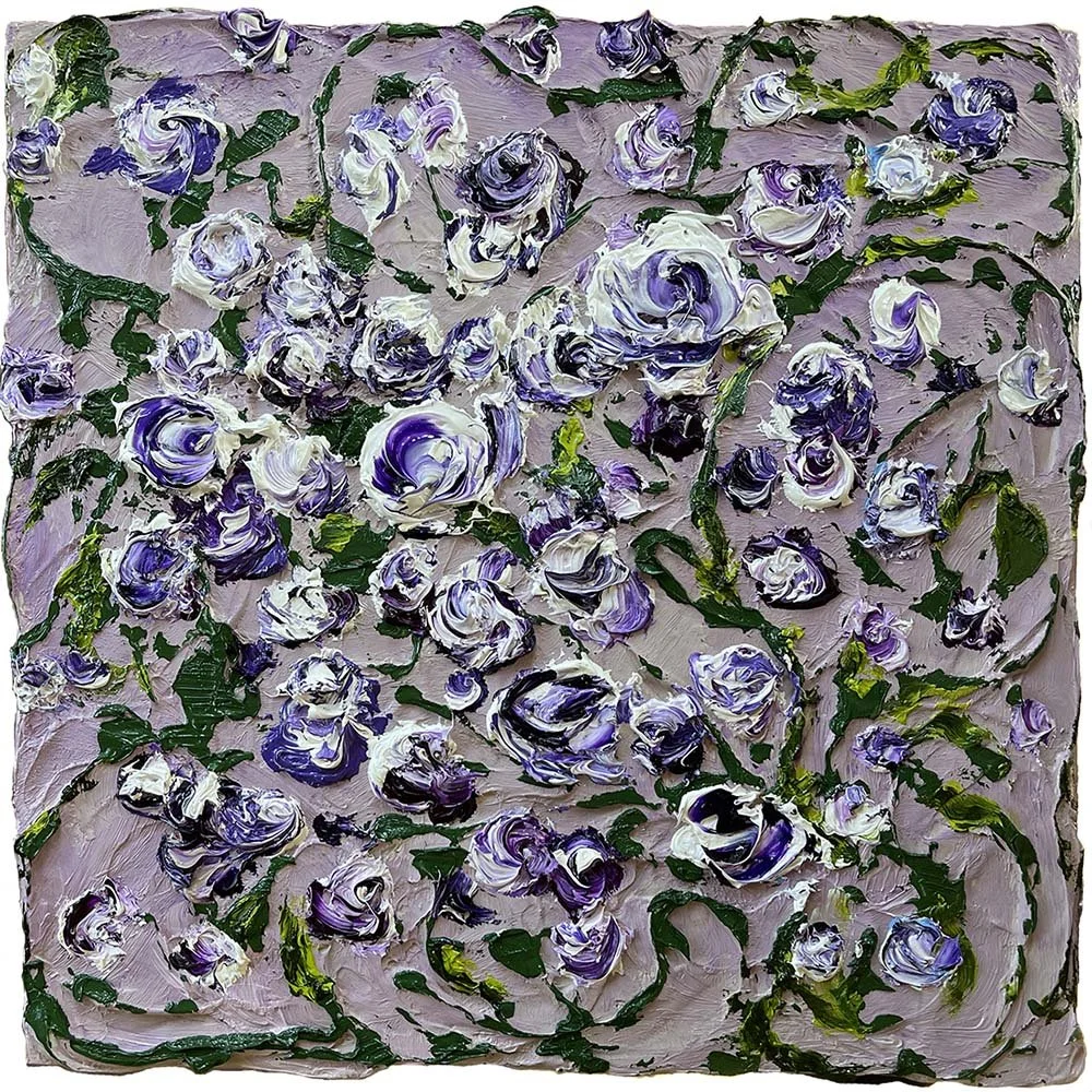 Purple Flowers Painting