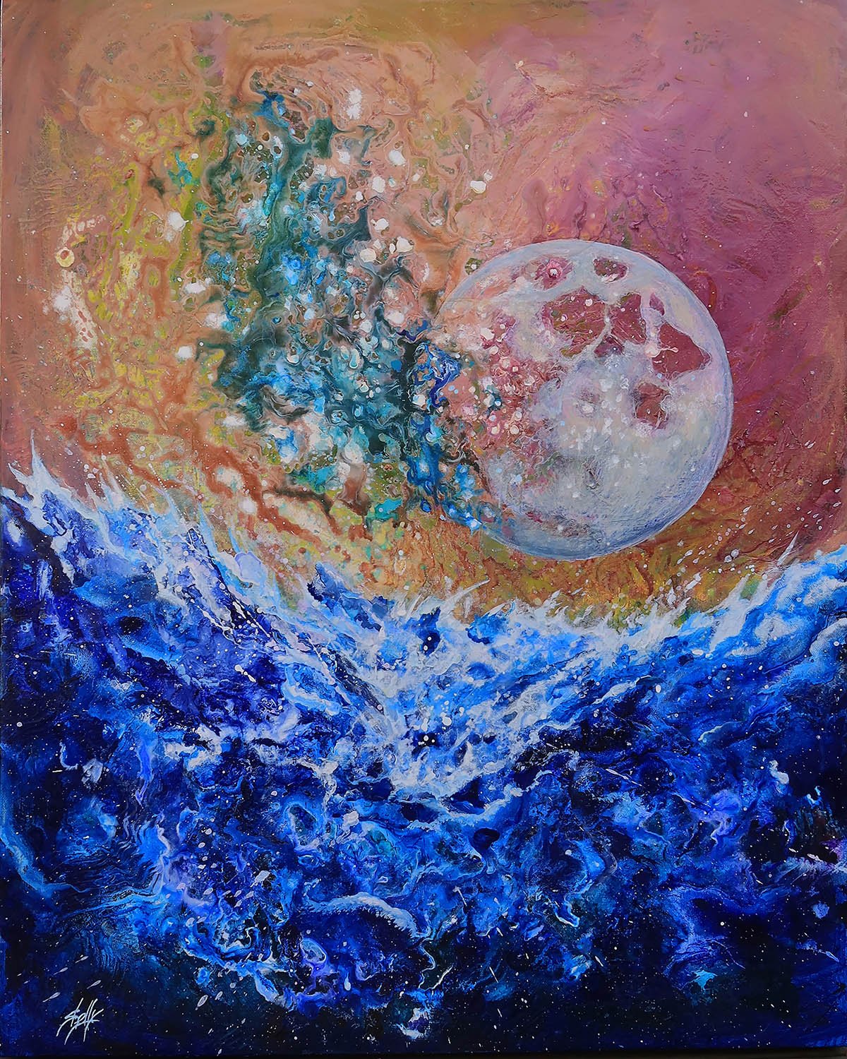 Divine Rift - Original Acrylic Painting