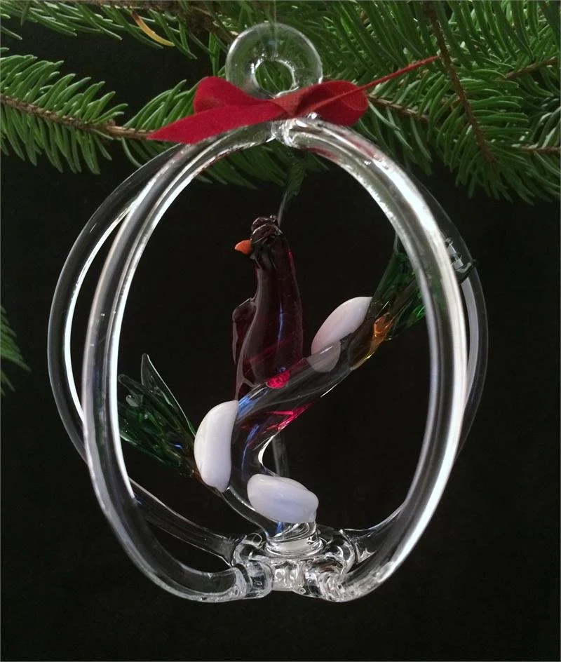 Cardinal on a Pine Branch