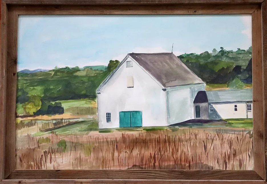 "Wells Reserve", Watercolor on Paper, 33" x 23"