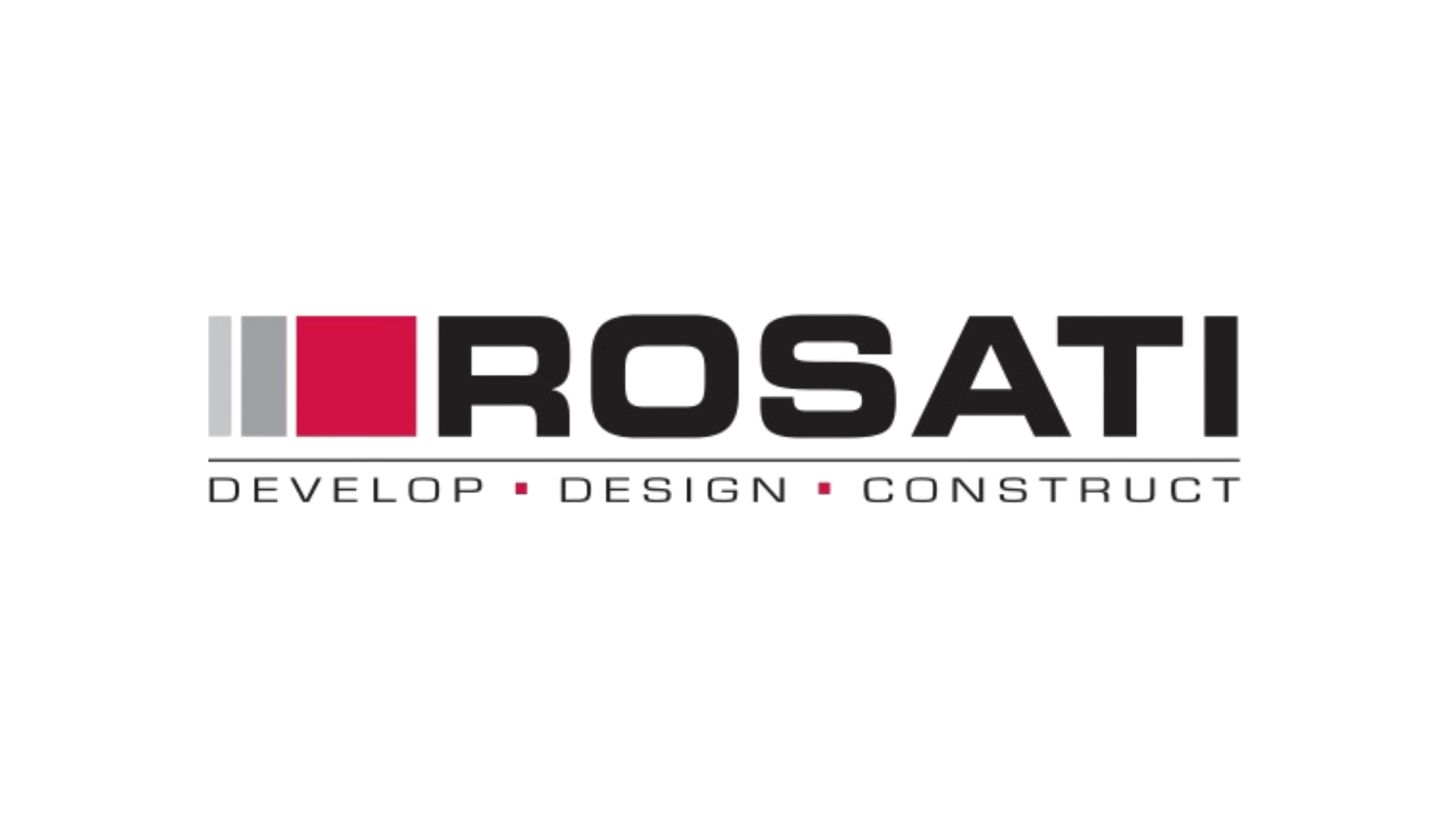 Logo with stylized text 'ROSATI' and the tagline 'Creative, Concept, Design, Construction' underneath.