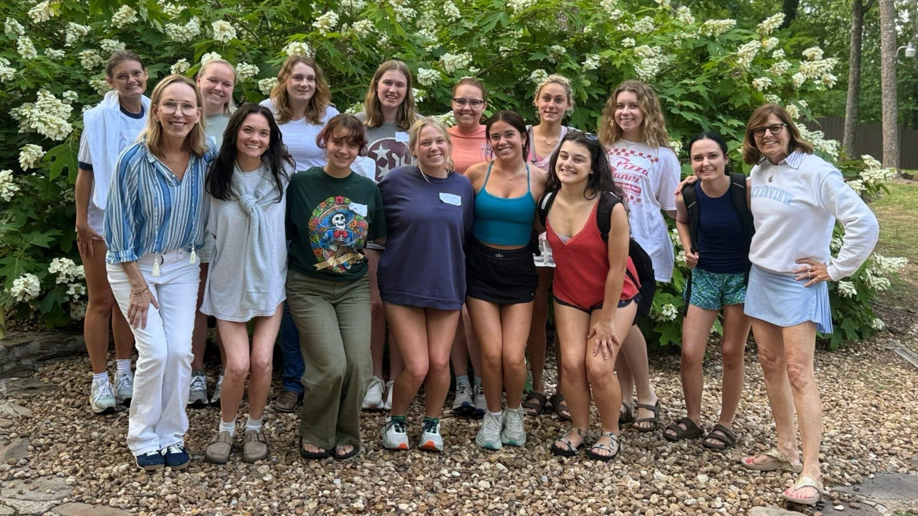 Dr. Lori and camp counselors at training