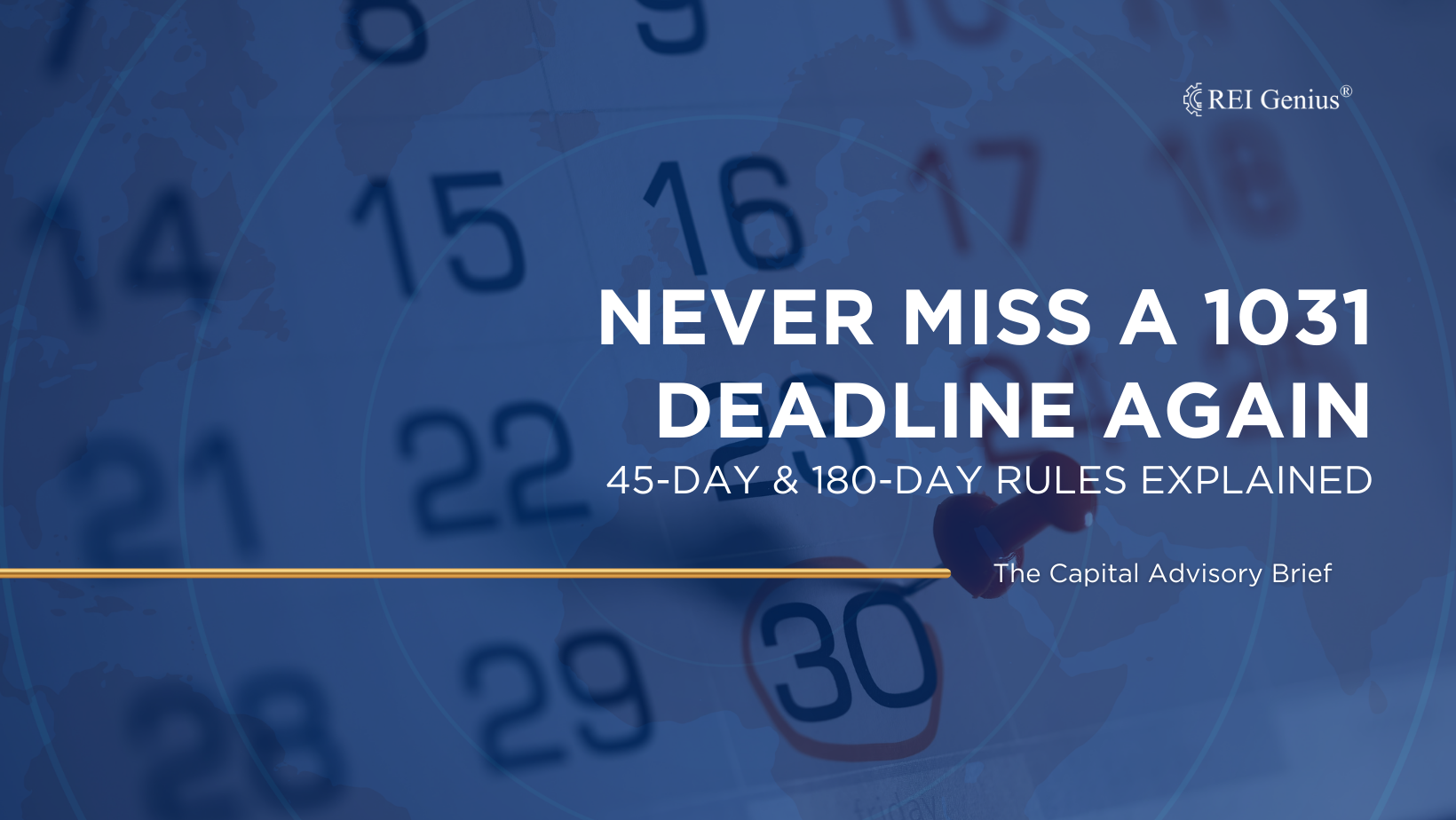 1031 Exchange Rules &amp; Timelines: The 45-Day / 180-Day Secret Elite Investors Never Miss