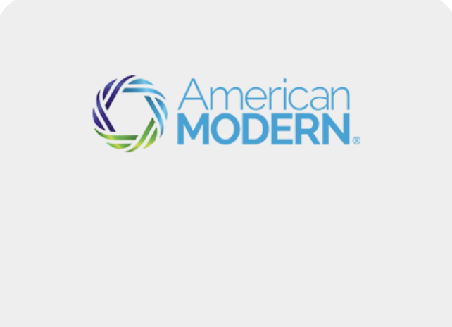 American Modern logo with a circular emblem and blue text on a light background.