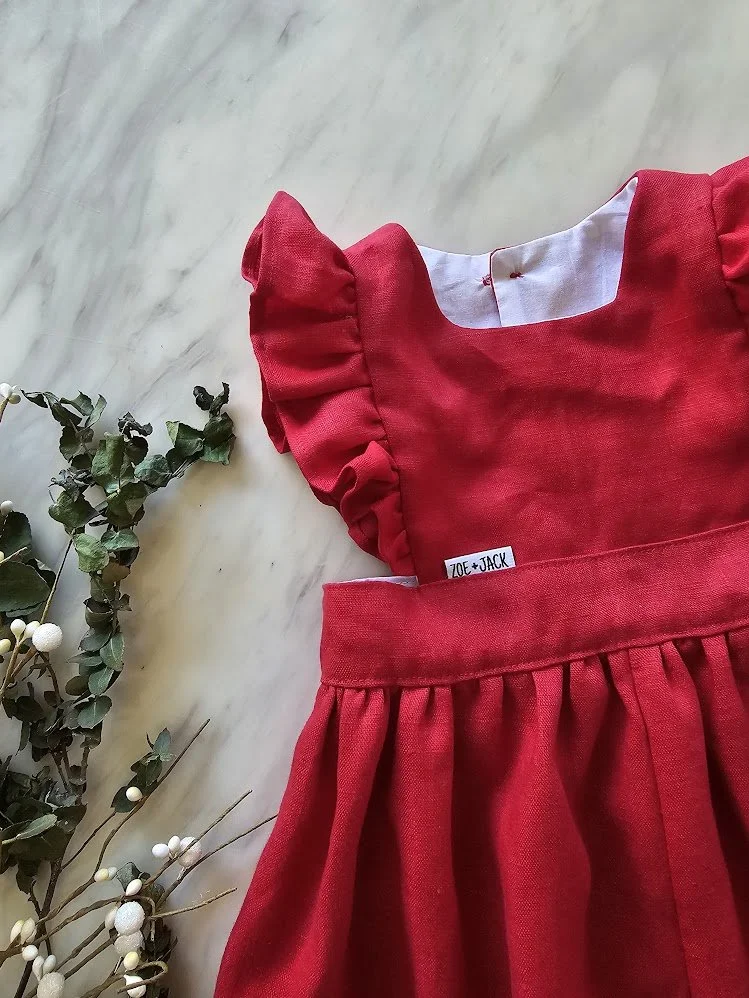 Ruby Pinafore Dress - Size 4