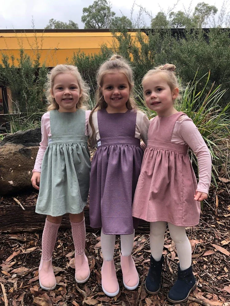 Cord Pinafore Dress