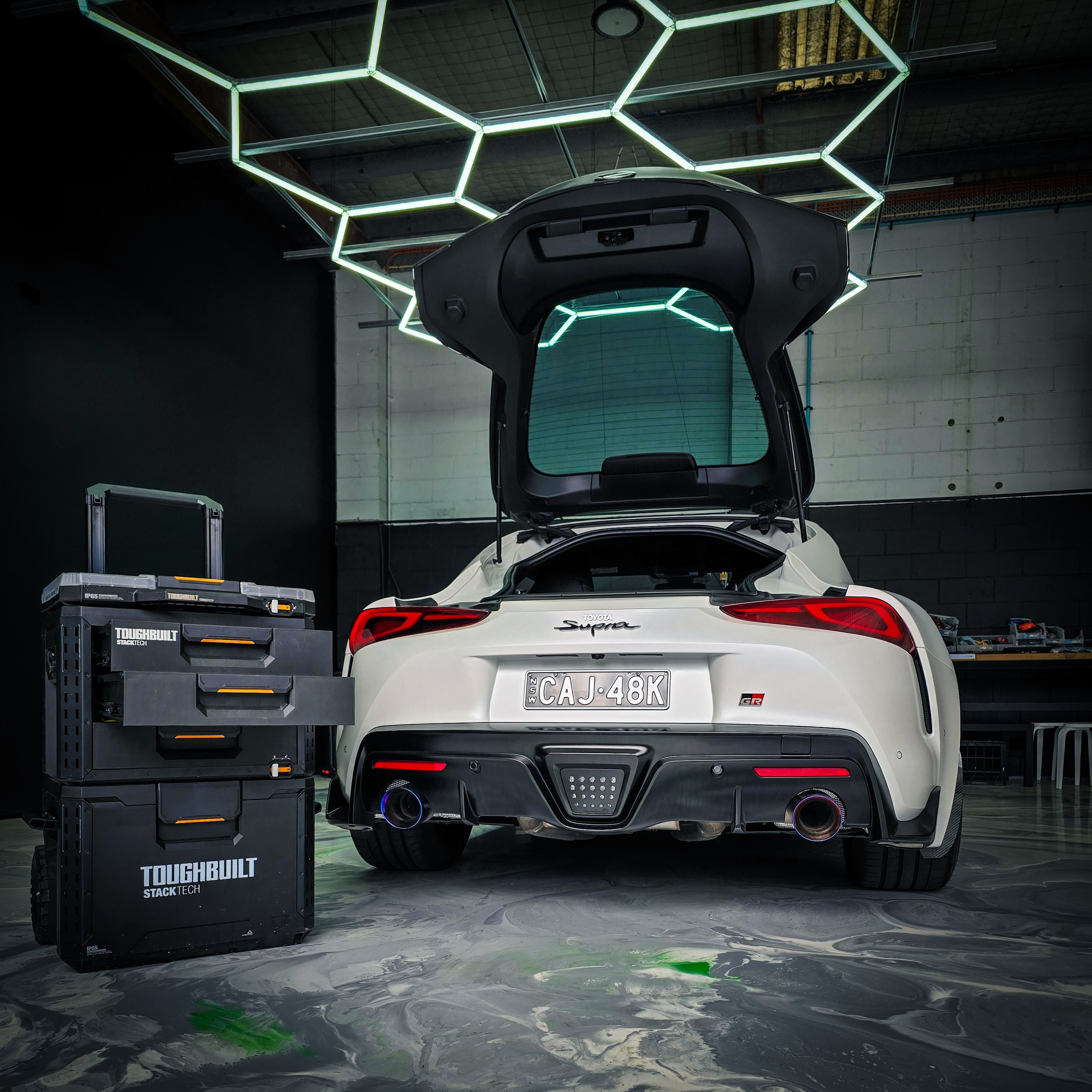 Toyota Supra 2022 subwoofer upgrade & sound treatment