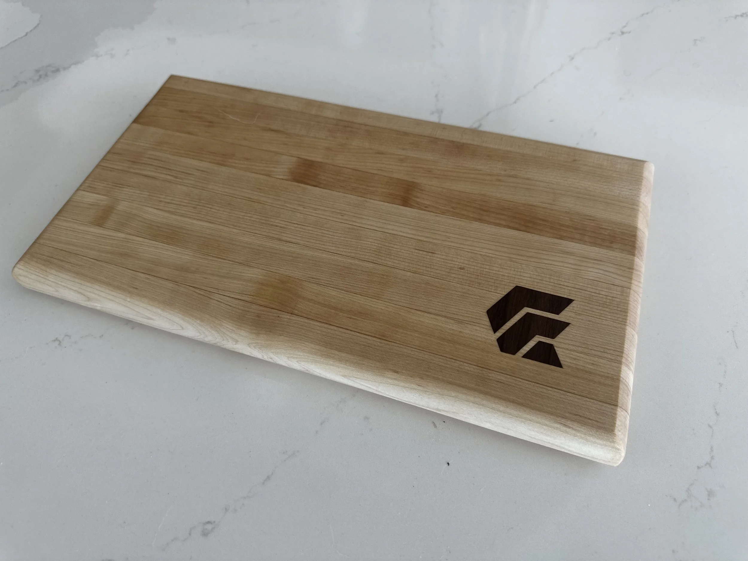The Foundry - Maple with Company Logo in Walnut