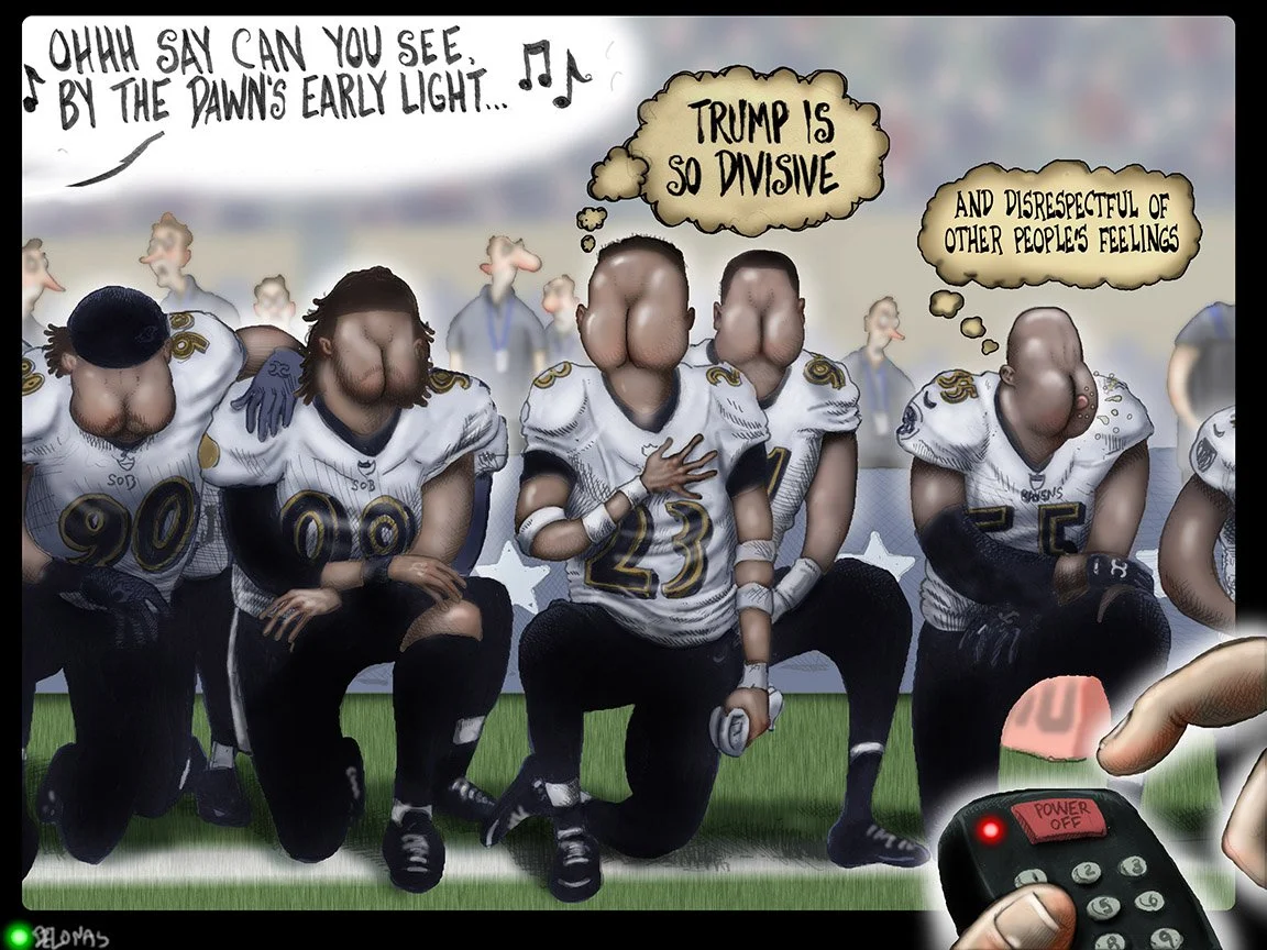 173 Trump NFL Anthem Football knee.jpg
