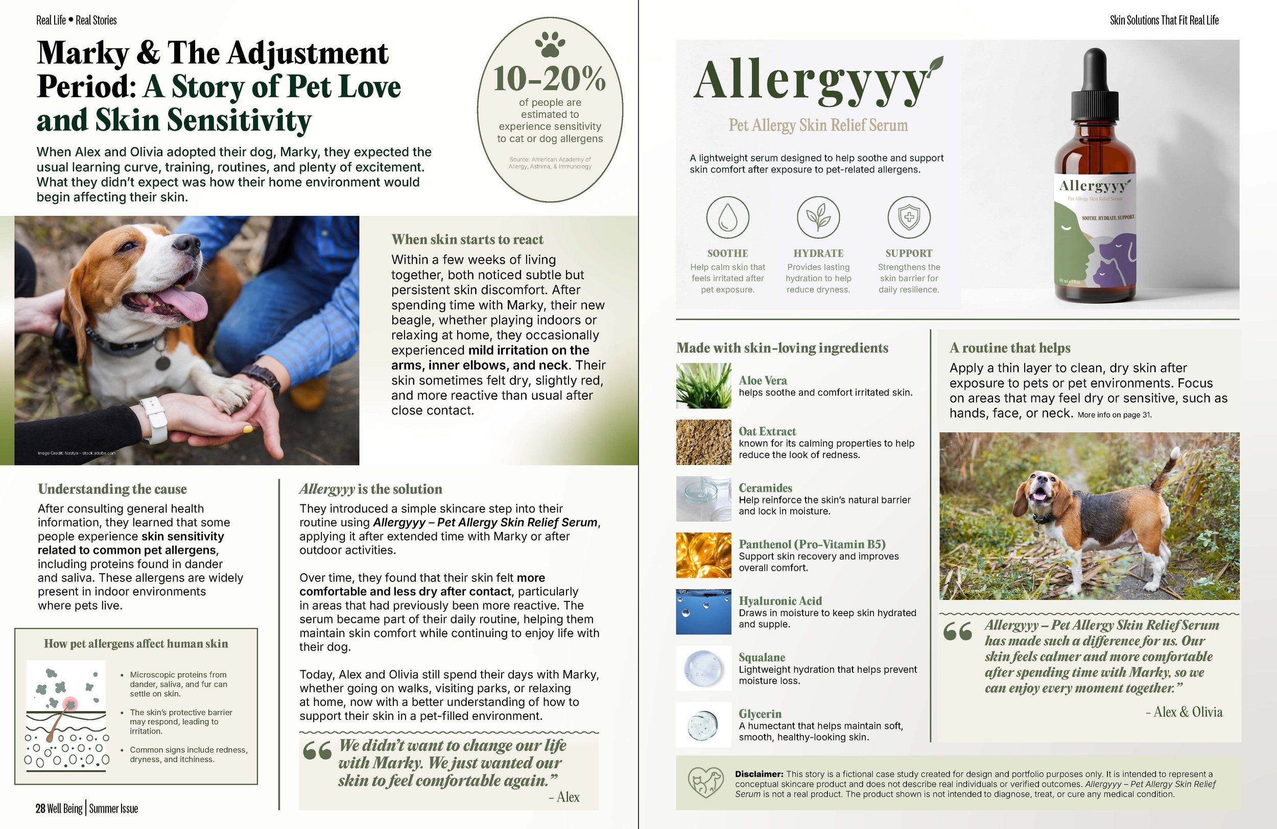 Allergyyy Story - Editorial Design