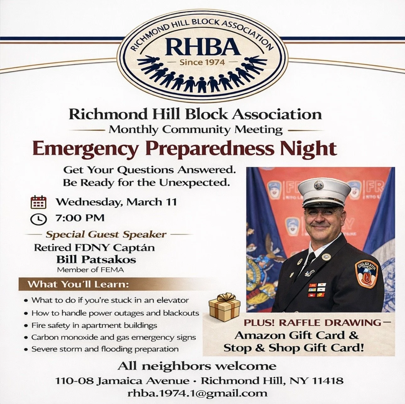 Emergency Preparedness Night || March 11 2026
