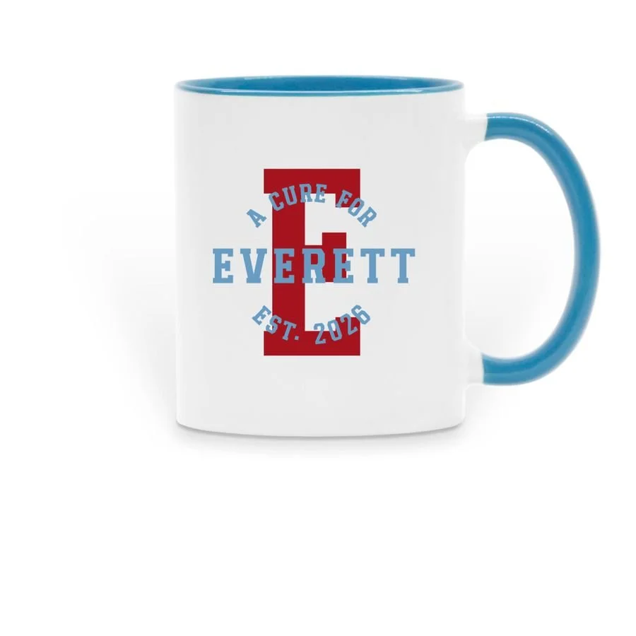 "E" Circle Text Mug - $29.99