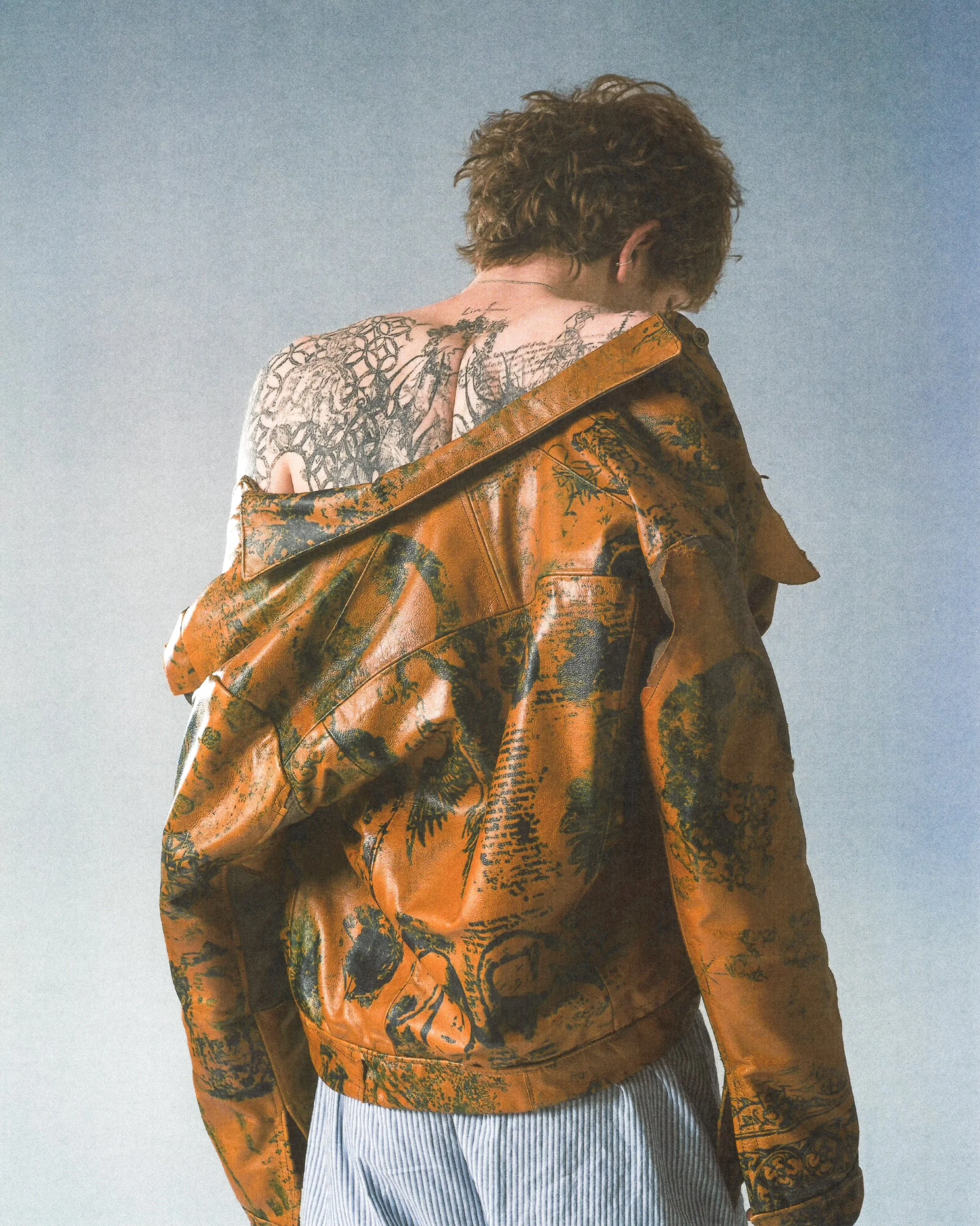 Tattooed Leather Jacket