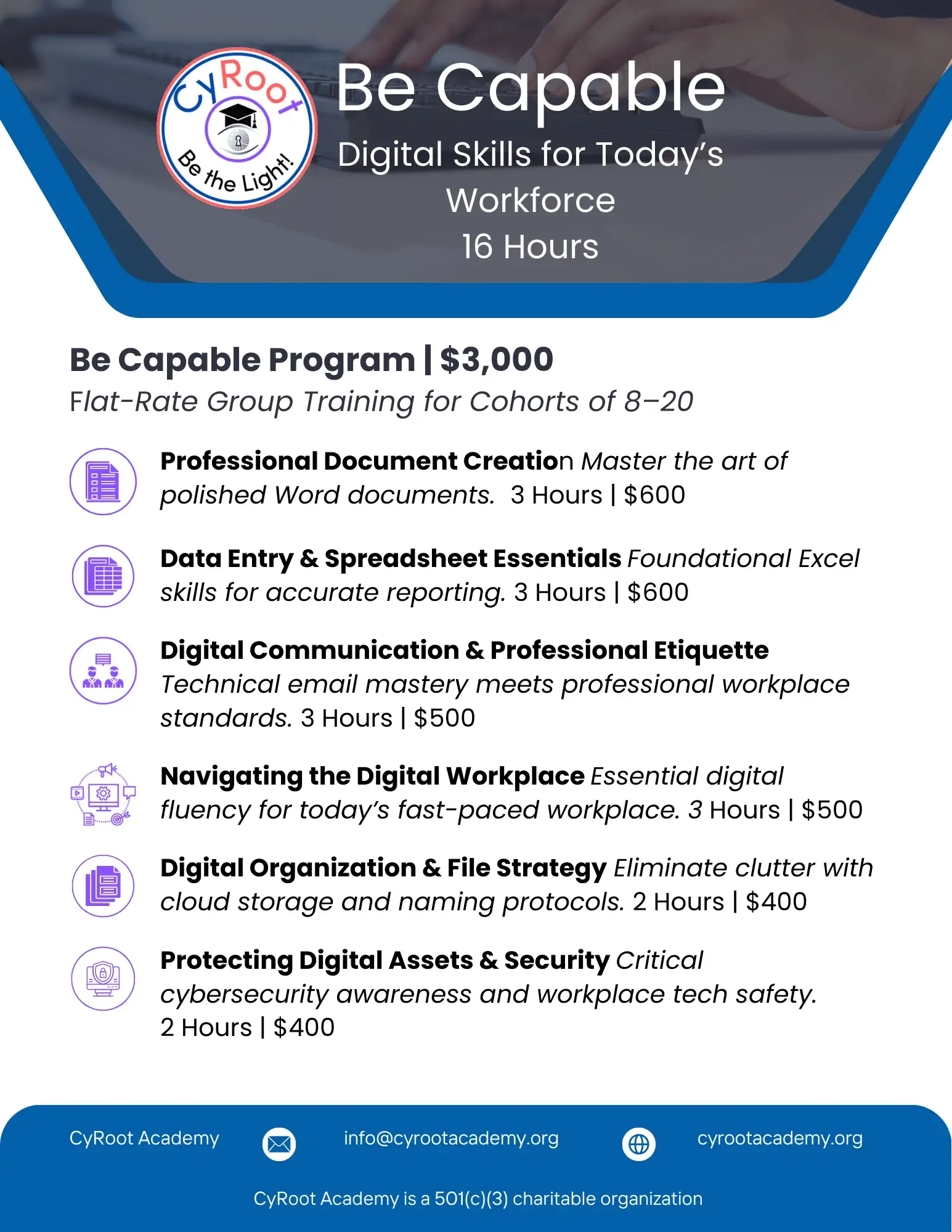Be Capable - Digital Skills for Today's Workforce (16 hours)