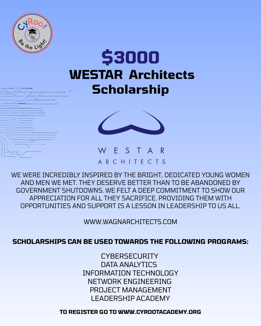 WESTAR Architects Scholarship