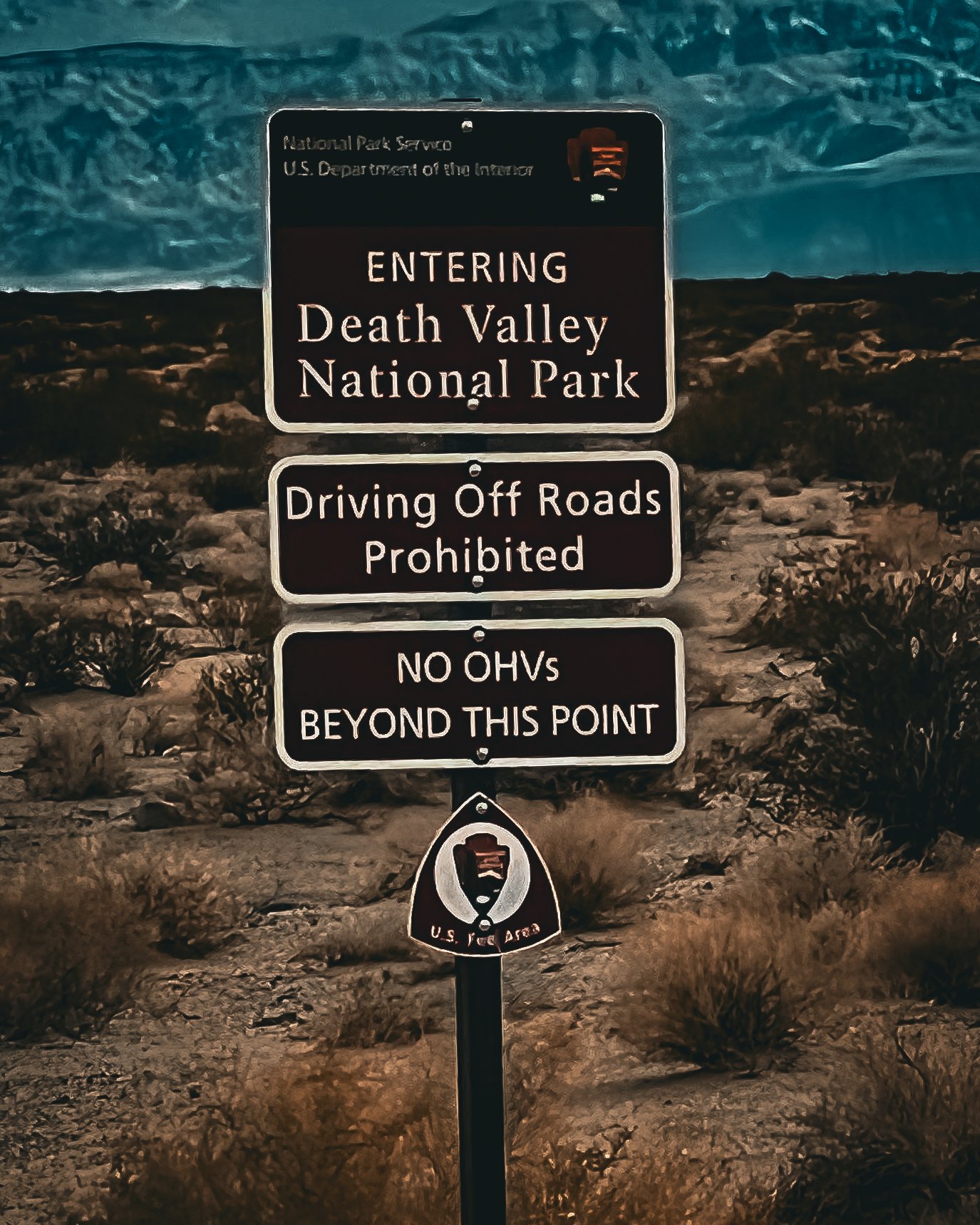 Death Valley SIgn 