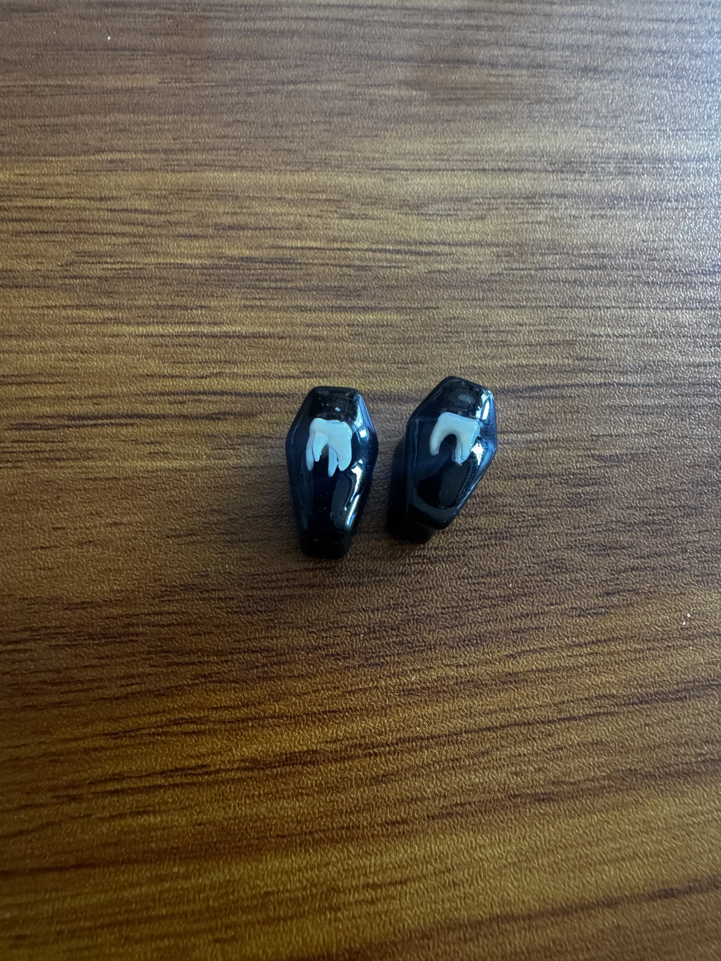 10mm Obsidian coffin plgs with Squirrel teeth
