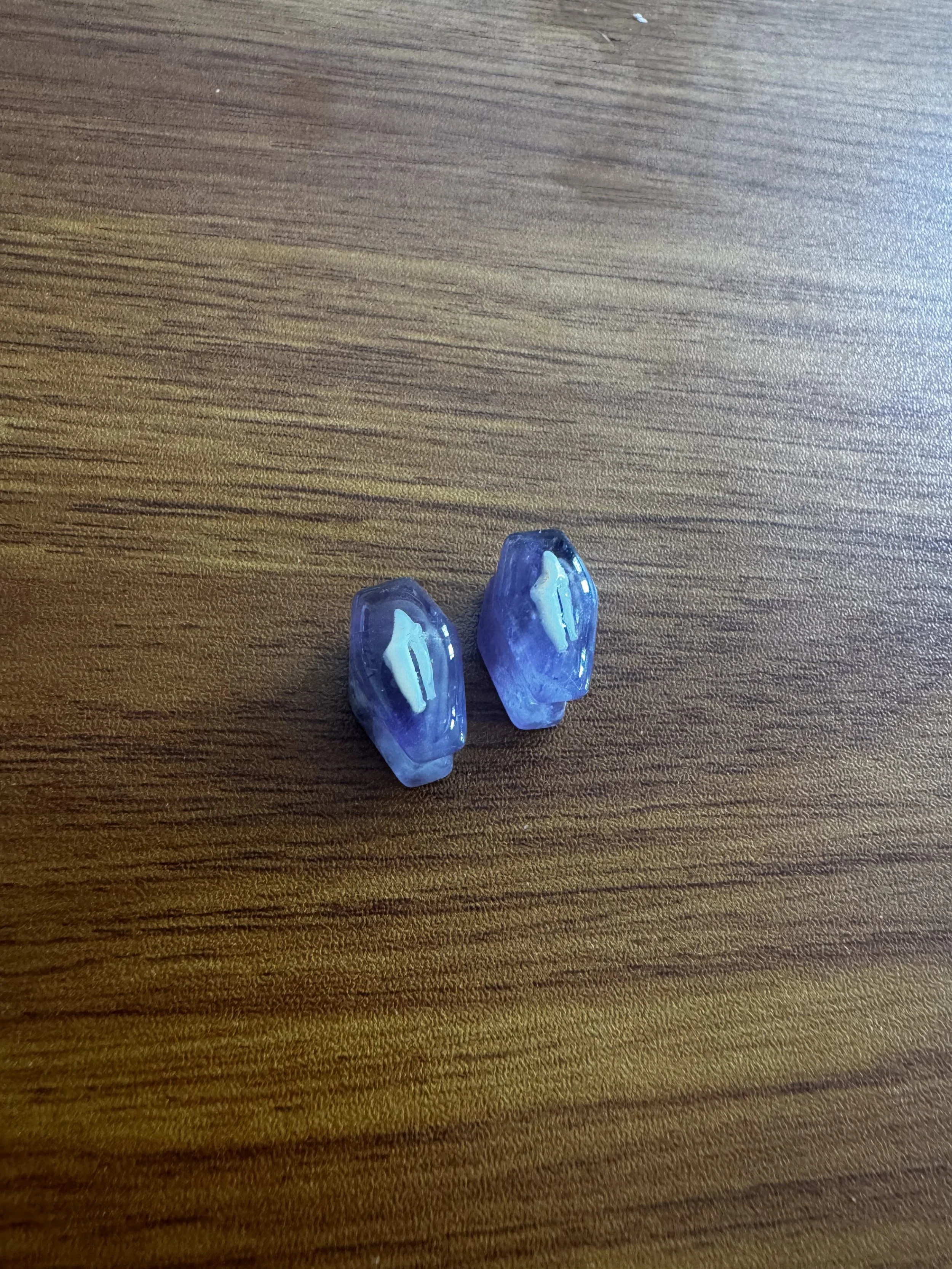 10mm amethyst coffin plugs with mink teeth