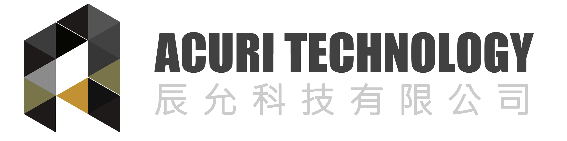 Logo for ACUI Technology with geometric cube design and Chinese characters underneath.