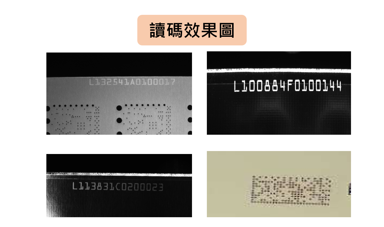 Four QR codes with Chinese text above, which translates to 'QR code effect diagram'.