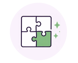 Puzzle graphic icon