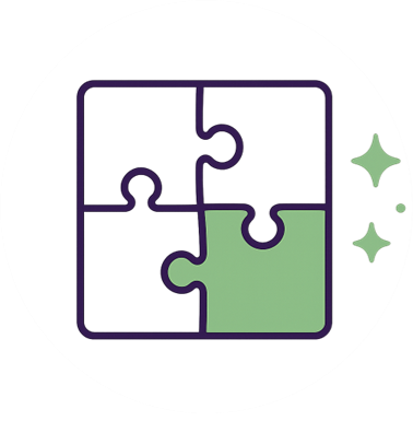 Puzzle graphic icon