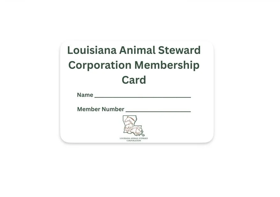 Louisiana Animal Steward Annual Membership