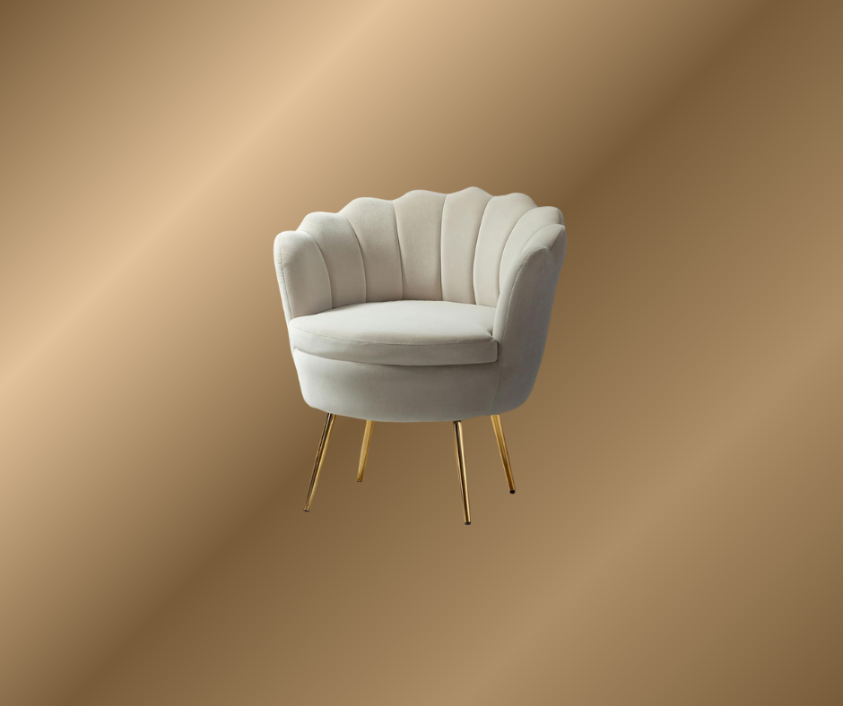 Ivory Velvet Loveseat
