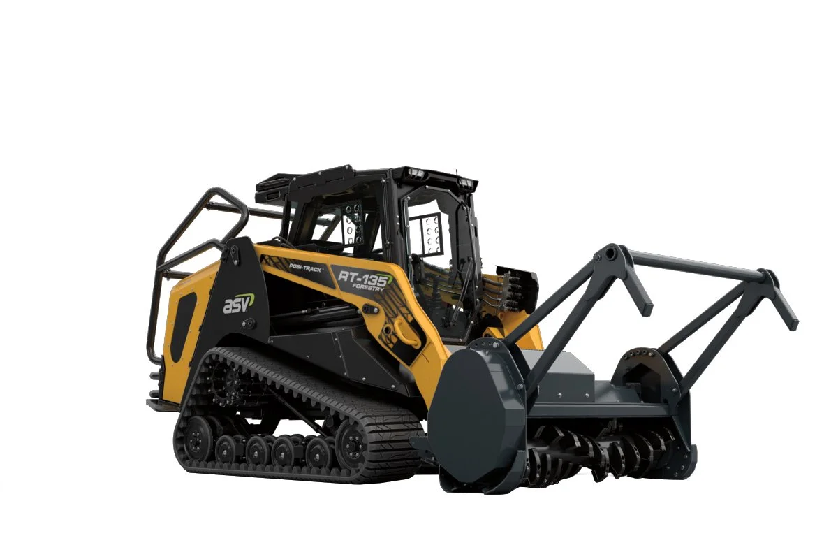A compact tracked bulldozer with a yellow and black body, featuring a front blade attachment, set against a plain white background.