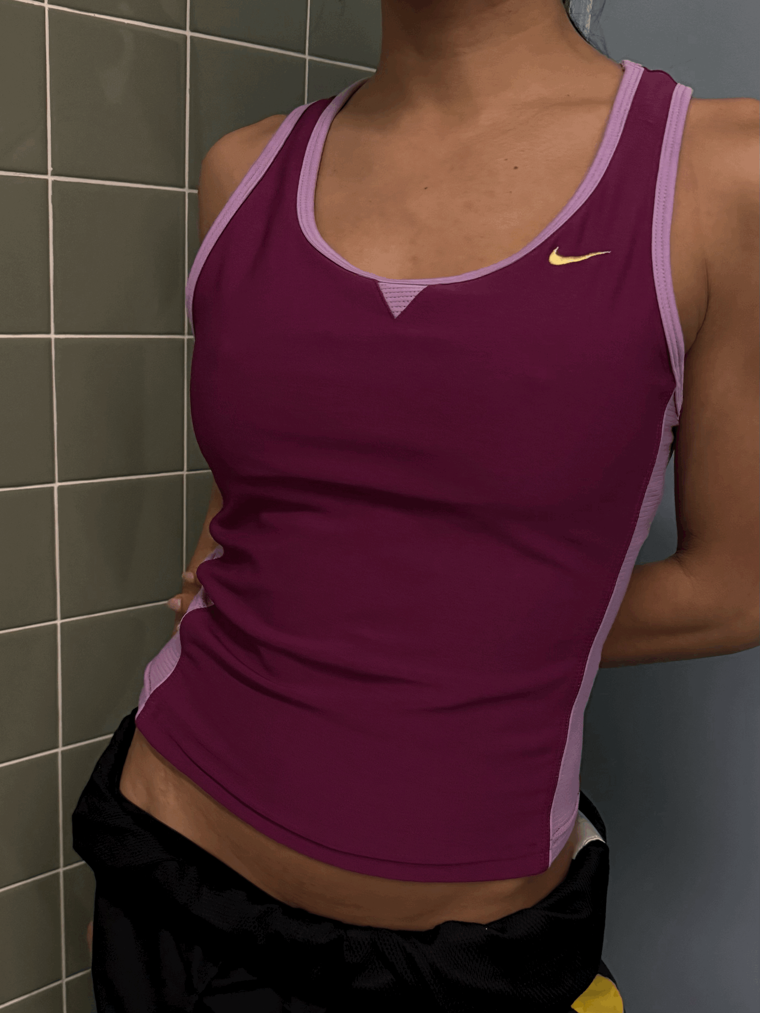 two tone purple nike tank (med)