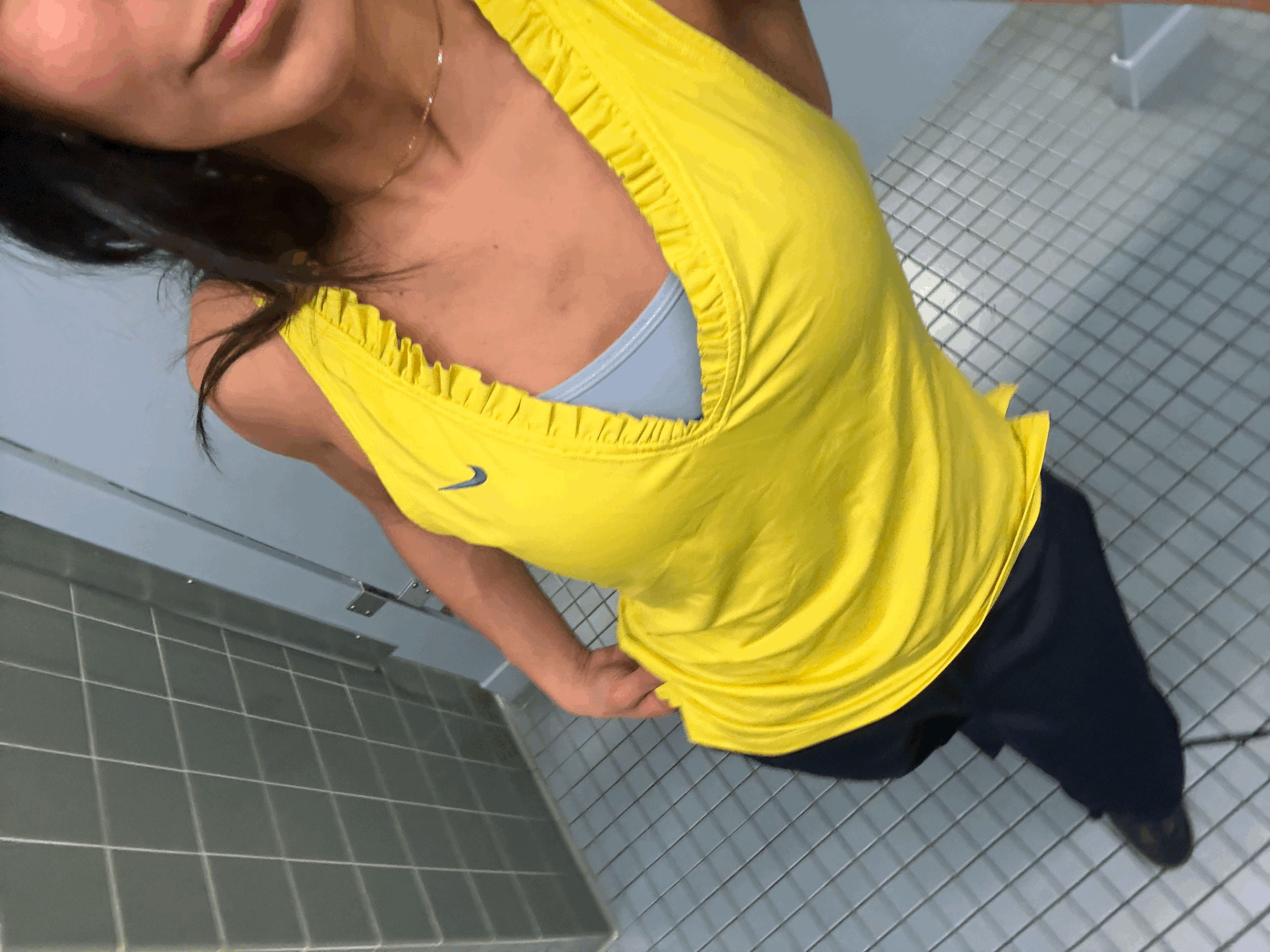 ruffle nike tank