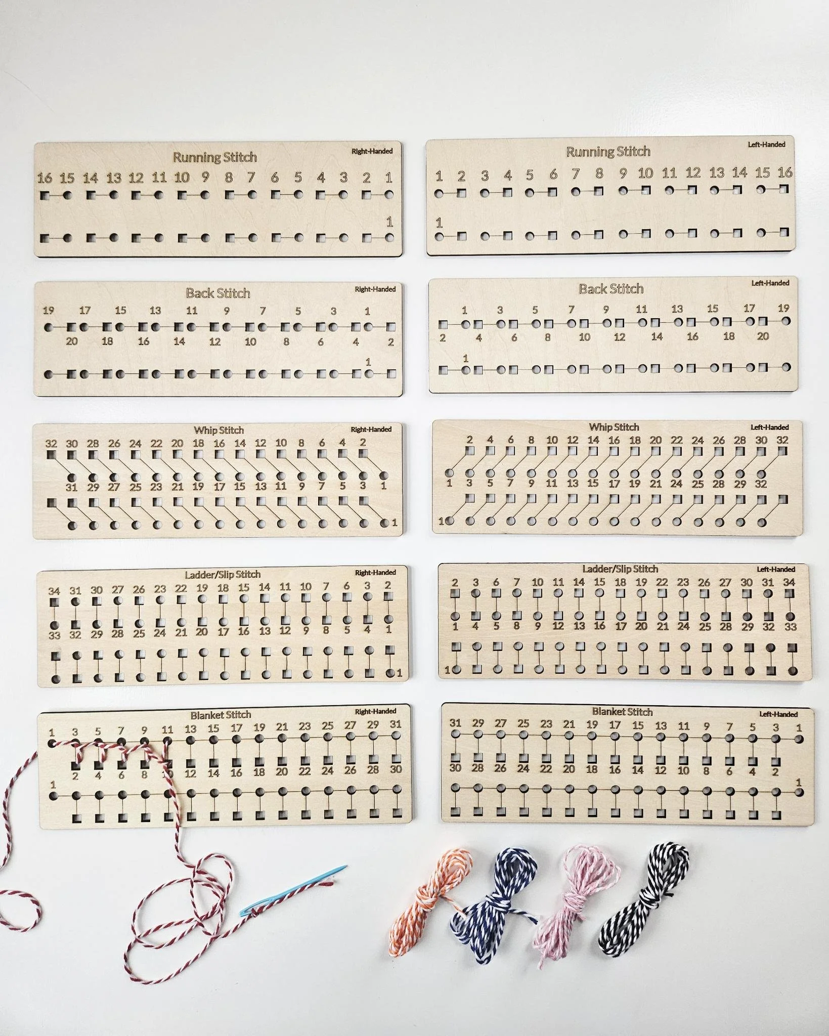 Hand Sewing Stitch Boards