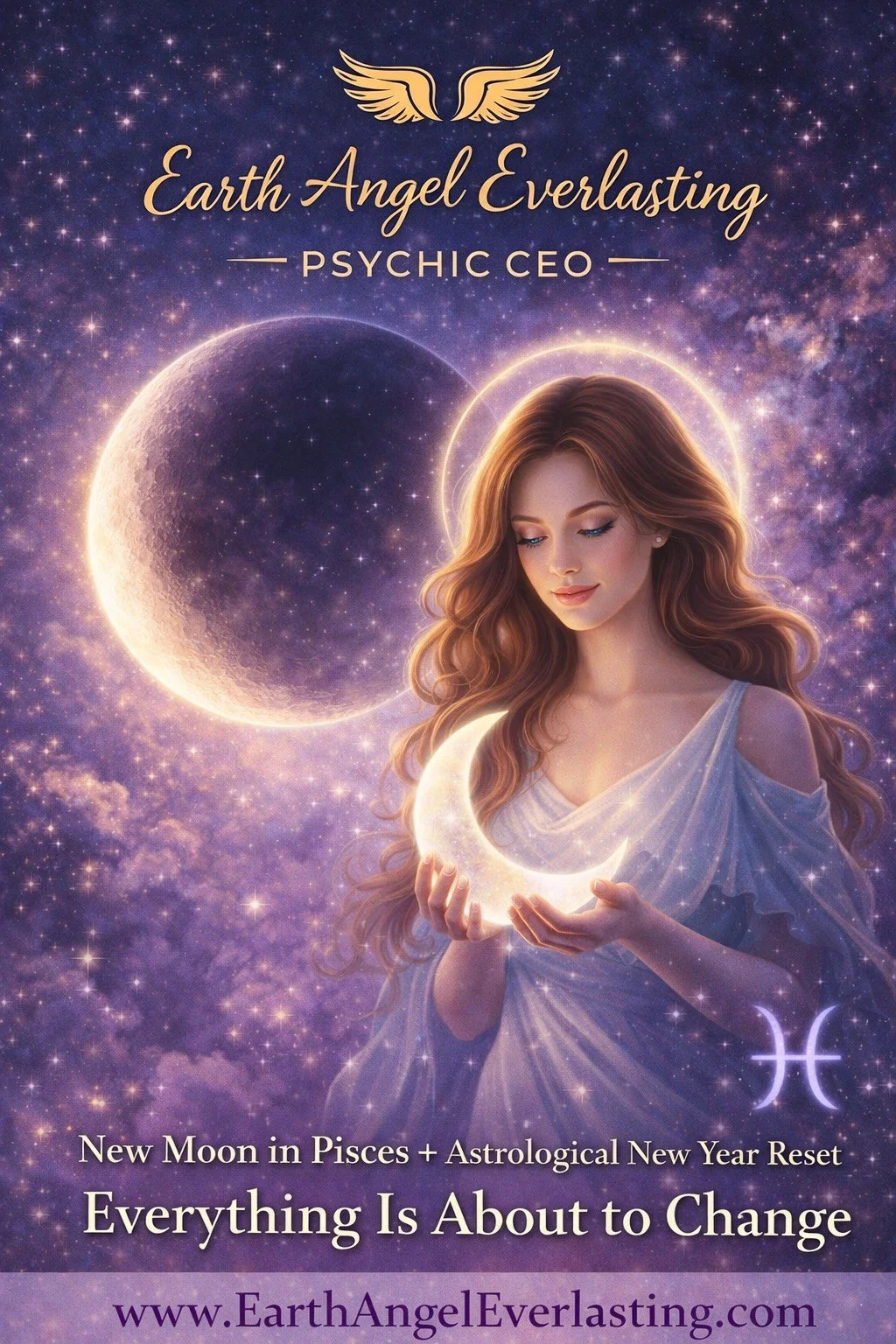 New Moon in Pisces 2026 + Astrological New Year Reset: Emotional Healing, Intuition &amp; a Powerful New Beginning
