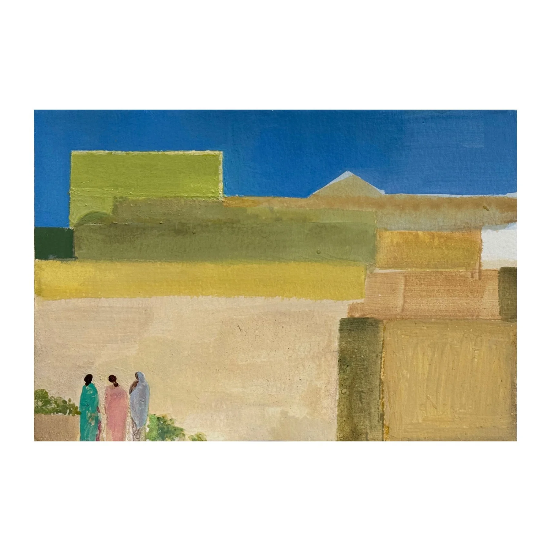 Davina Jackson
Memories of Jaipur
Watercolour, pigment. and gouache on paper
Paper size 15 x 21 cm / Framed 30 x 35 cm
£1,250
