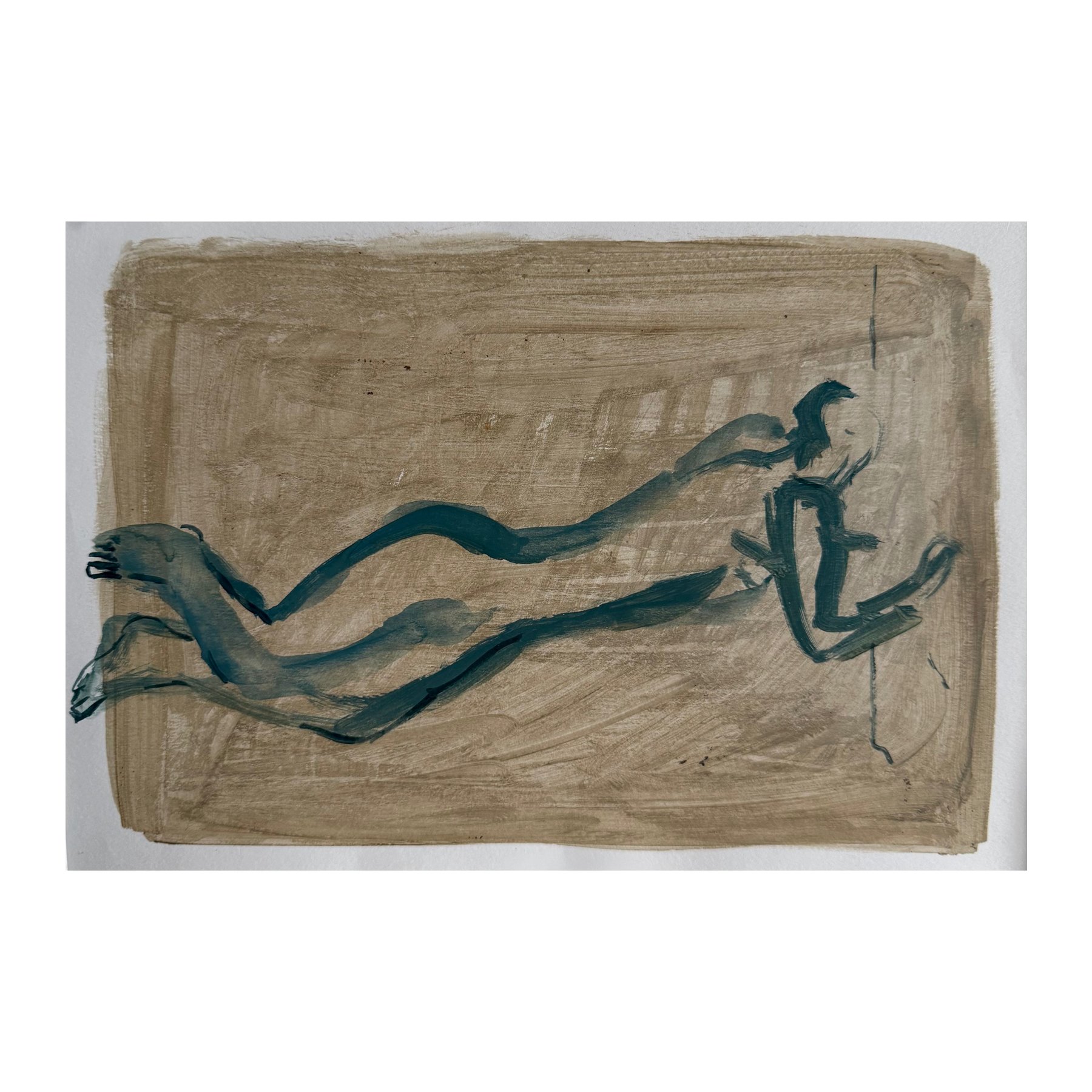 Davina Jackson
Reclining Figure
Watercolour and ink on paper
Paper size 26.5 x 18.5 cm / Framed 39 x 48 cm
£1,800