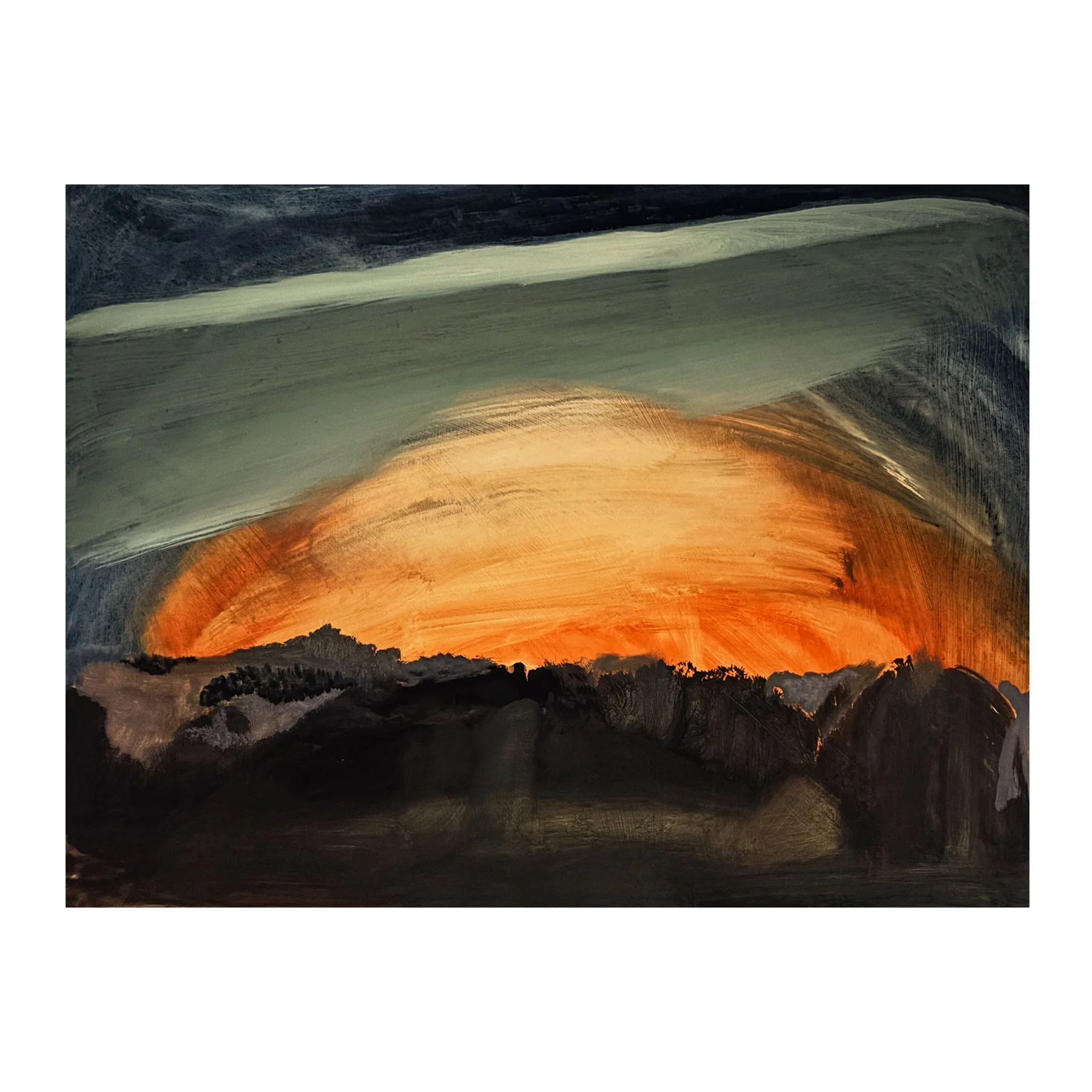 Gabriel Langlands
Dawn
Watercolour and gouache on Fabriano paper
57 x 77 cm
£1,600