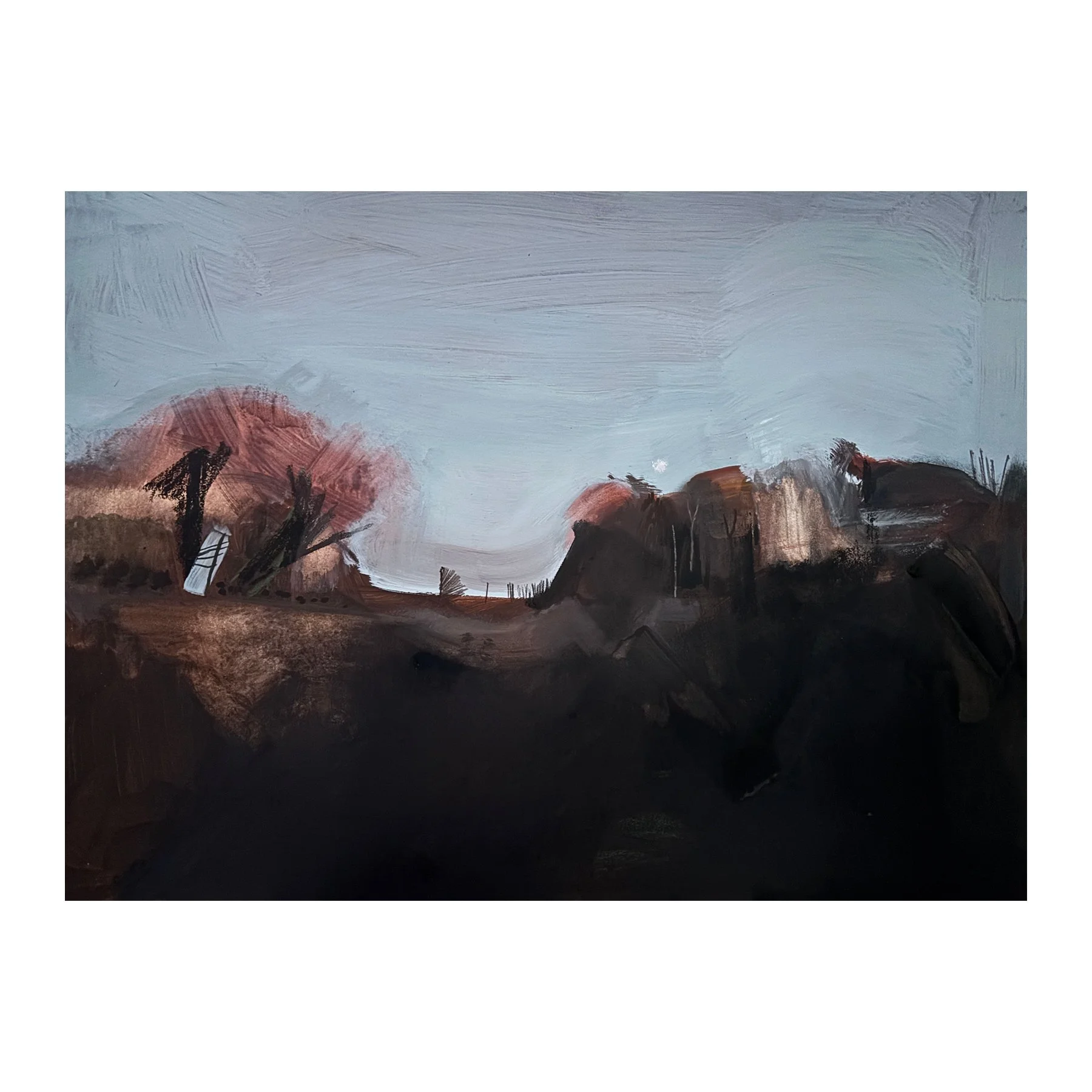 Gabriel Langlands
Hampshire Landscape
Watercolour and gouache on Fabriano paper
57 x 77 cm
£1,600