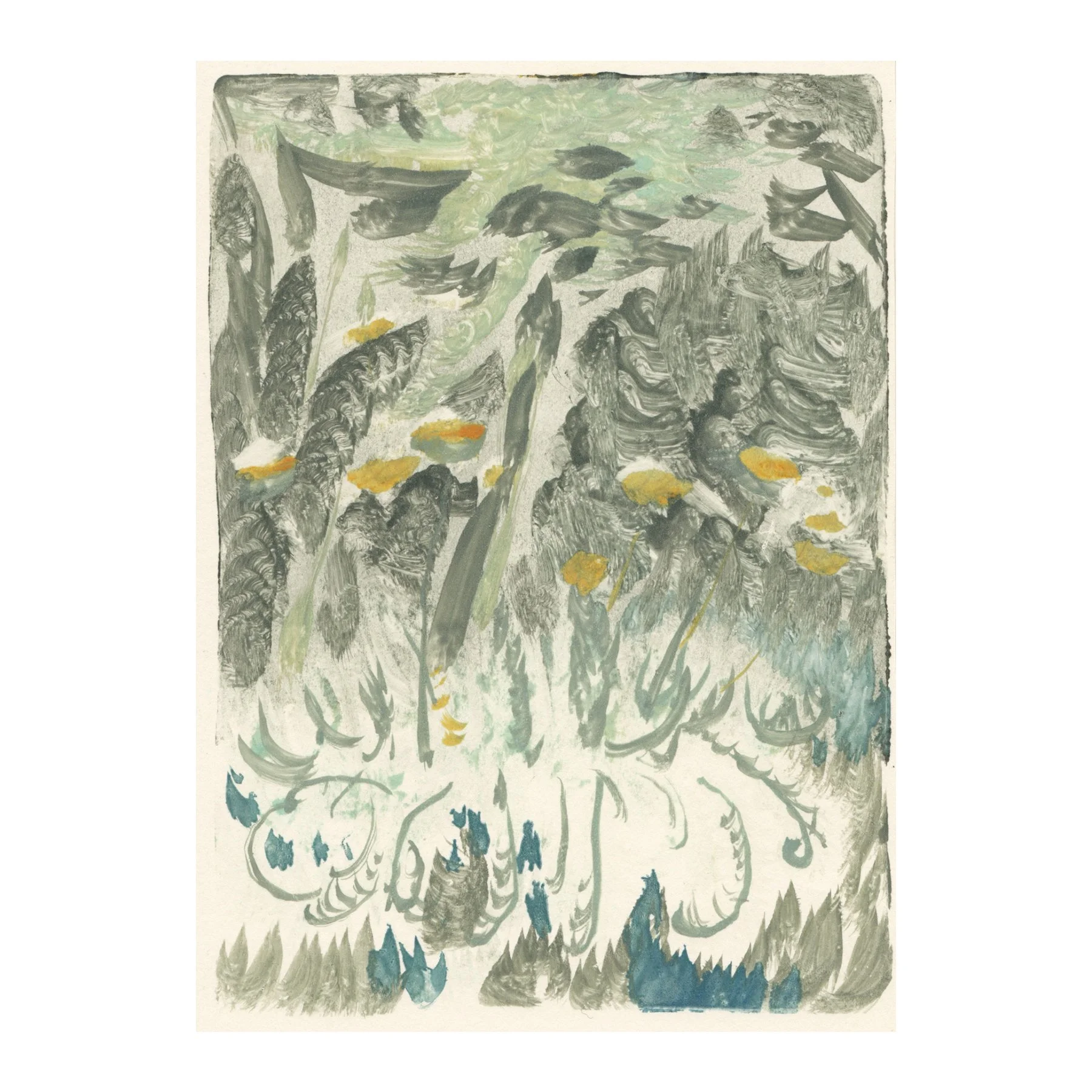 Katherine Jones RA
Sketch for Seeping the Light Out
Monoprint on paper, 1/1
Paper size 20.5 x 13.4 cm / framed 39 x 30 cm
£790 + VAT