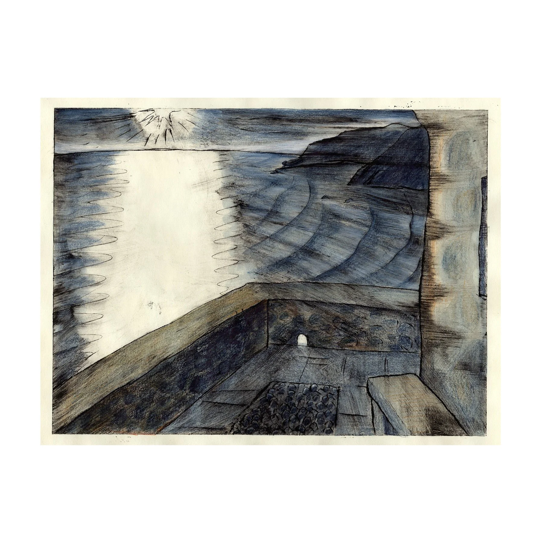 Agnes Treherne
St Nicholas Chapel
Hand-coloured drypoint
29.5 x 38 cm
£850