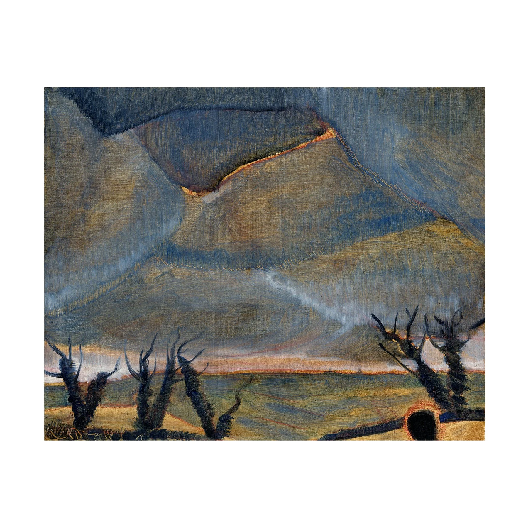 Agnes Treherne
Witherenden
Oil on birch
24.5 x 20 cm
£950