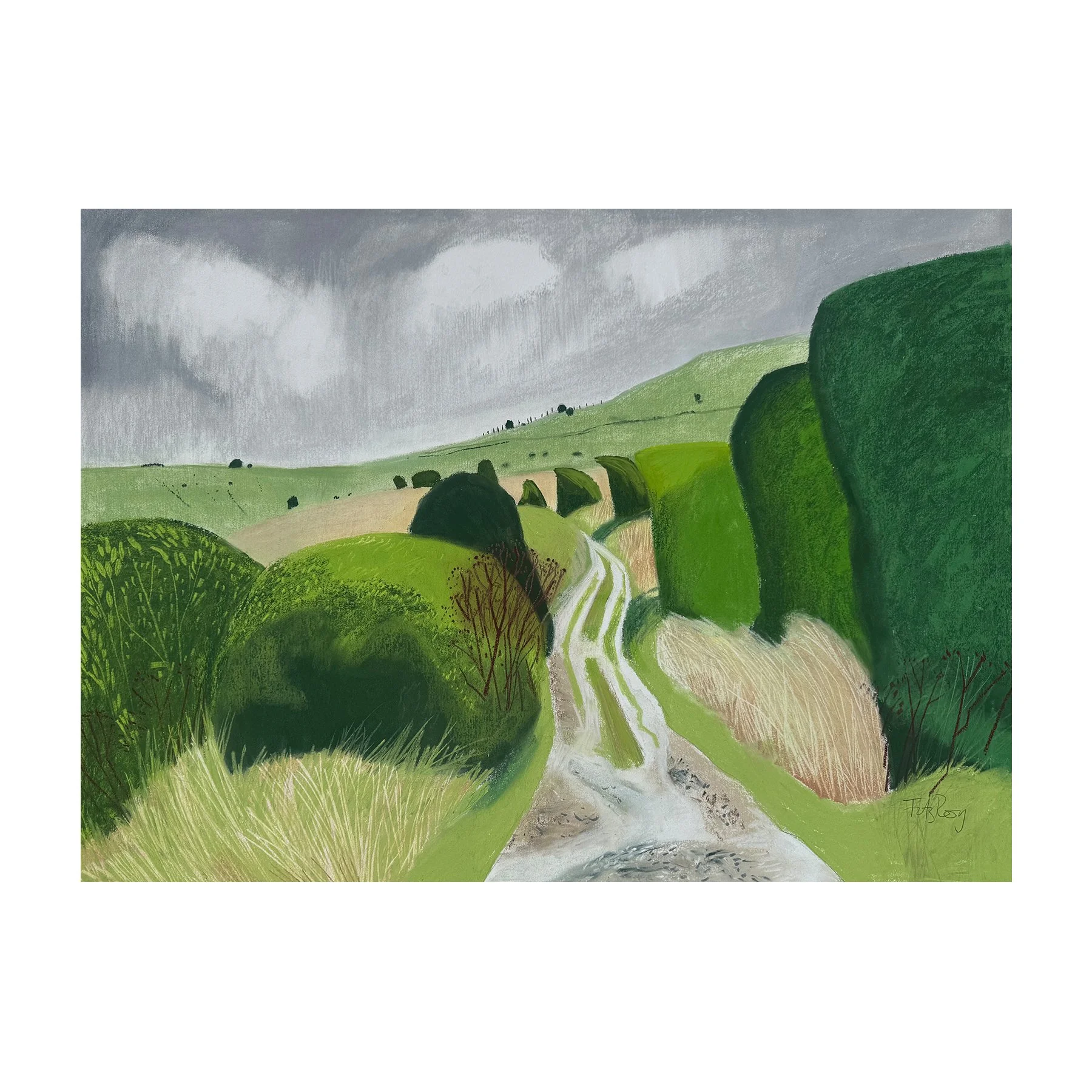 Chapel Hill. Above Alfriston,The South Downs Way.