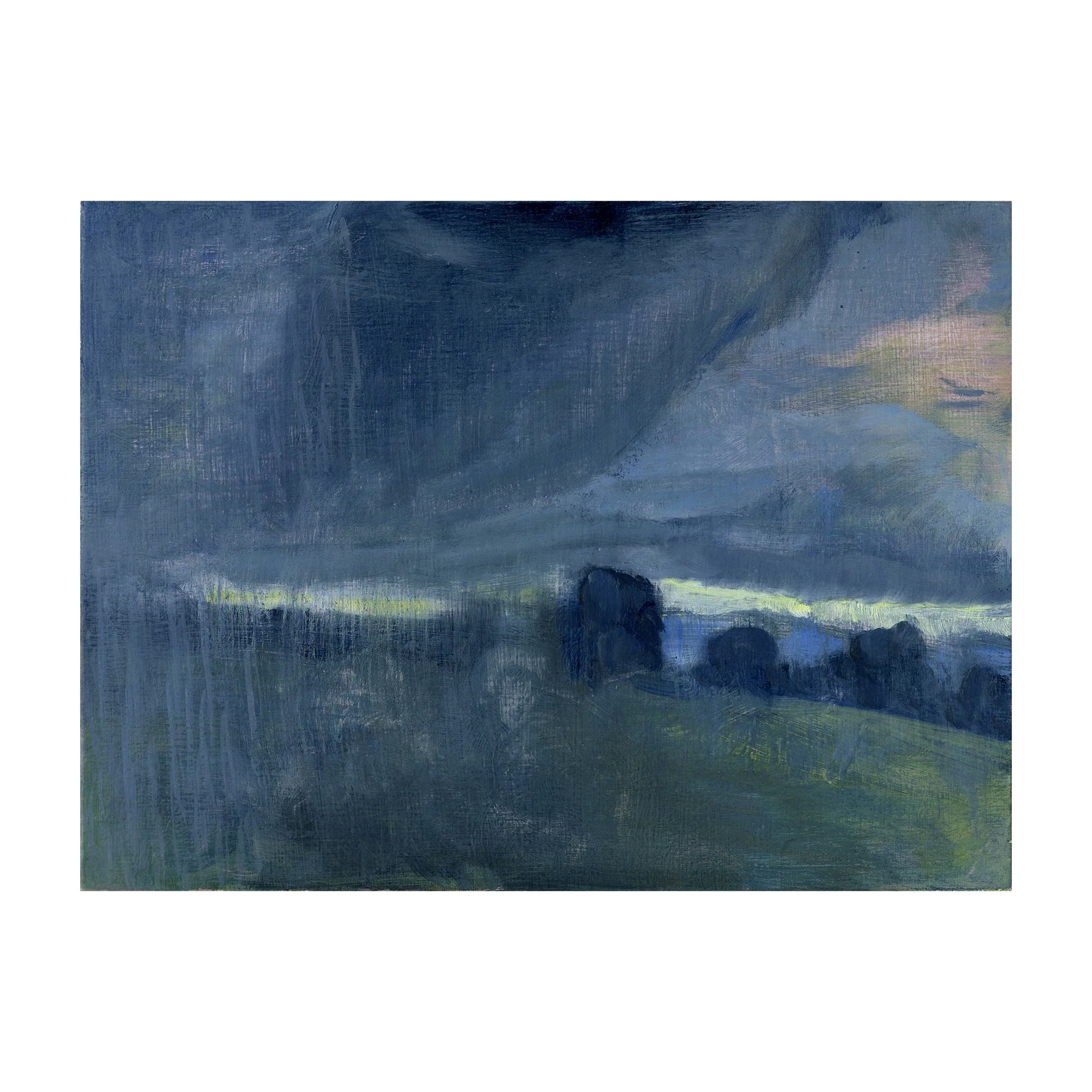 Agnes Treherne
Rain Passing
Oil on birch
17 x 23.7 cm
£950