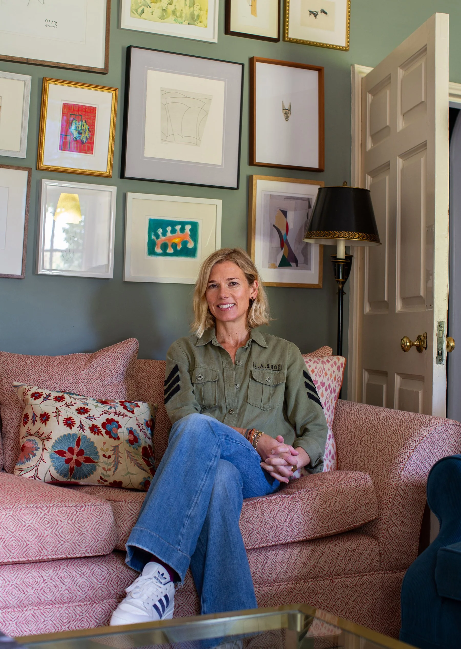Portrait of Davina Barber at home in Norfolk