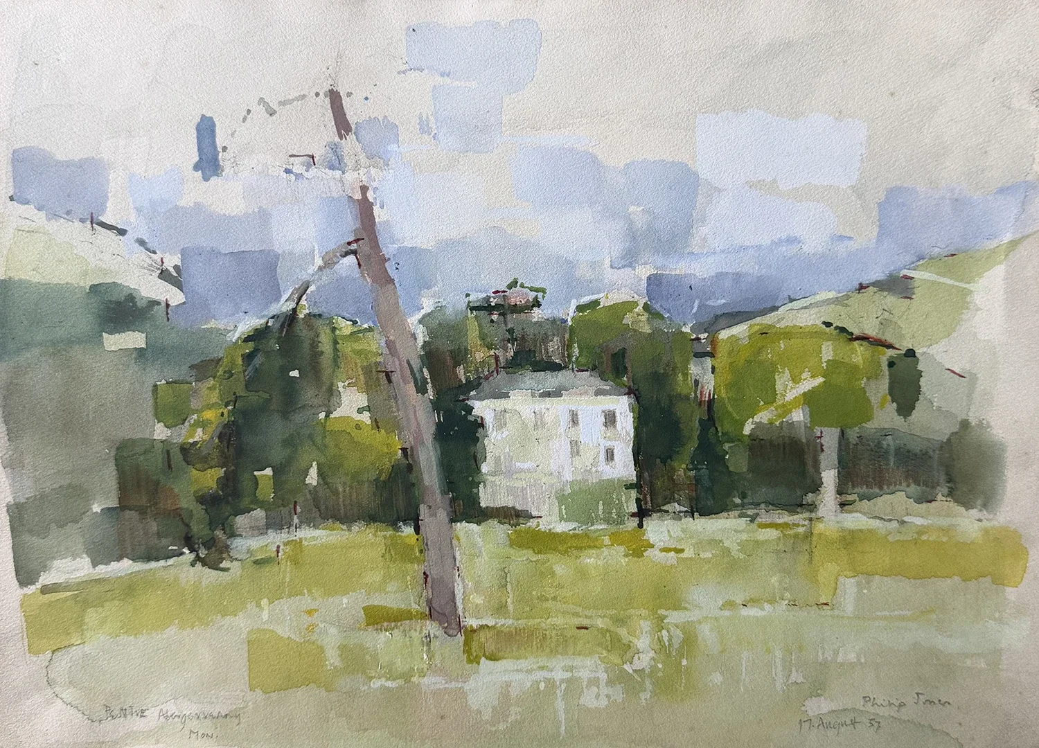 Original work on paper by artist Philip Jones