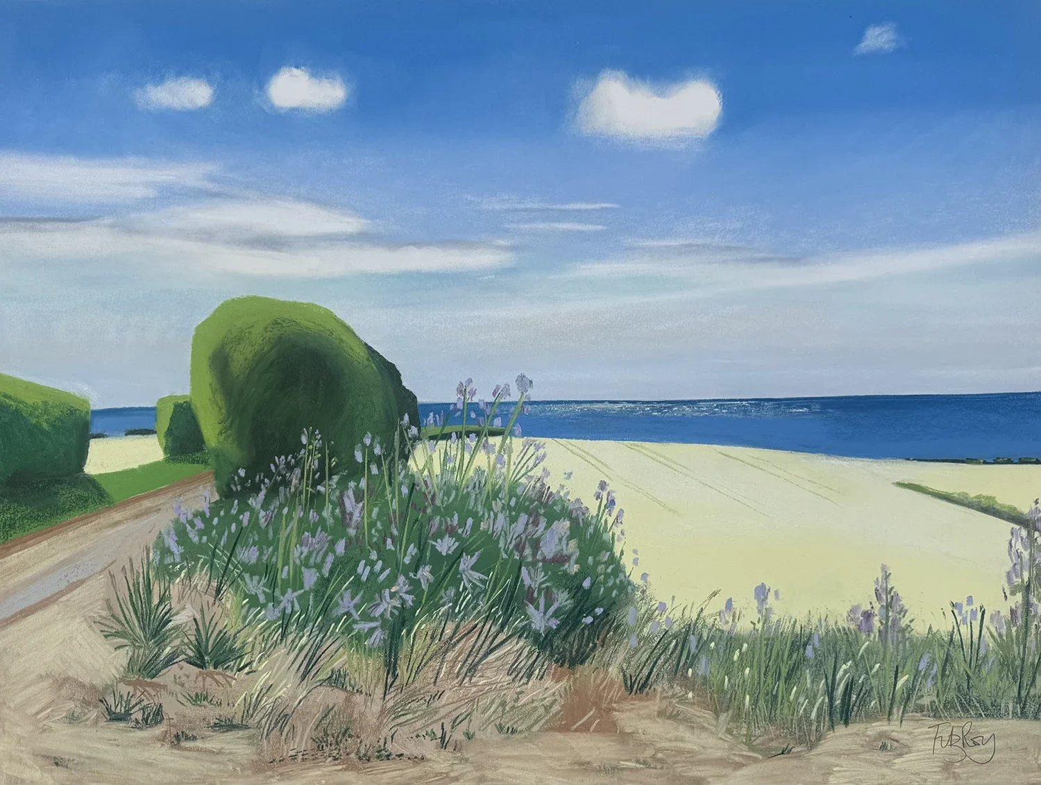 Original pastel on paper by artist Cornelia FitzRoy