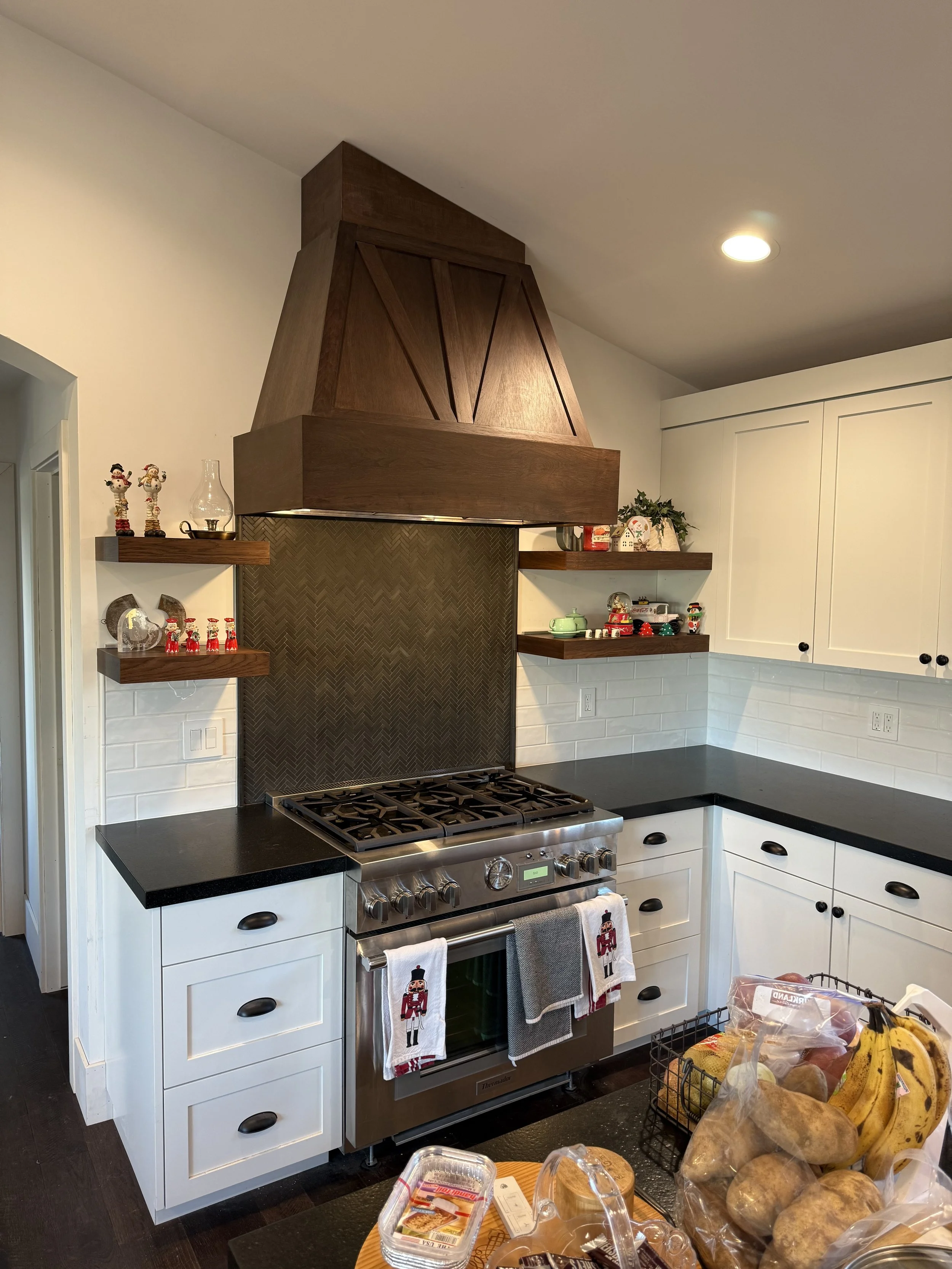 Custom kitchen tile backsplash installation in Reno, NV featuring professional masonry and high-end finishes by Revive Tile Co.