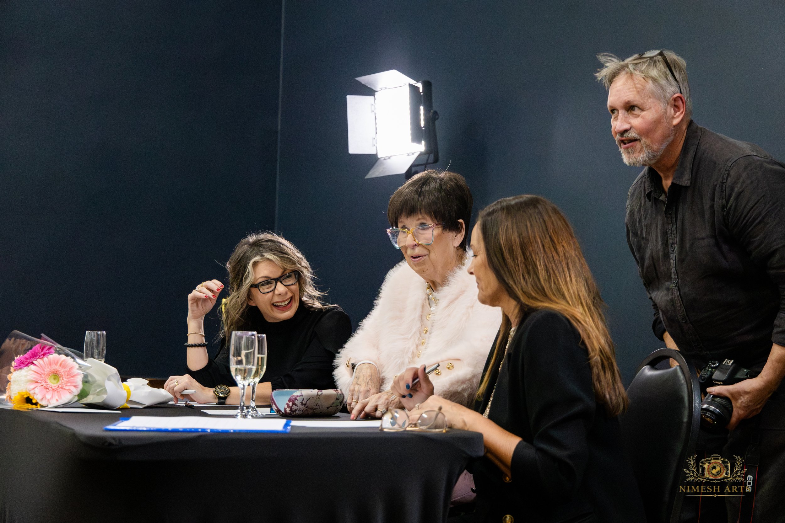 Judging panel at the Sue Rees Modelling & Deportment Academy Graduation Ceremony, May 2026.