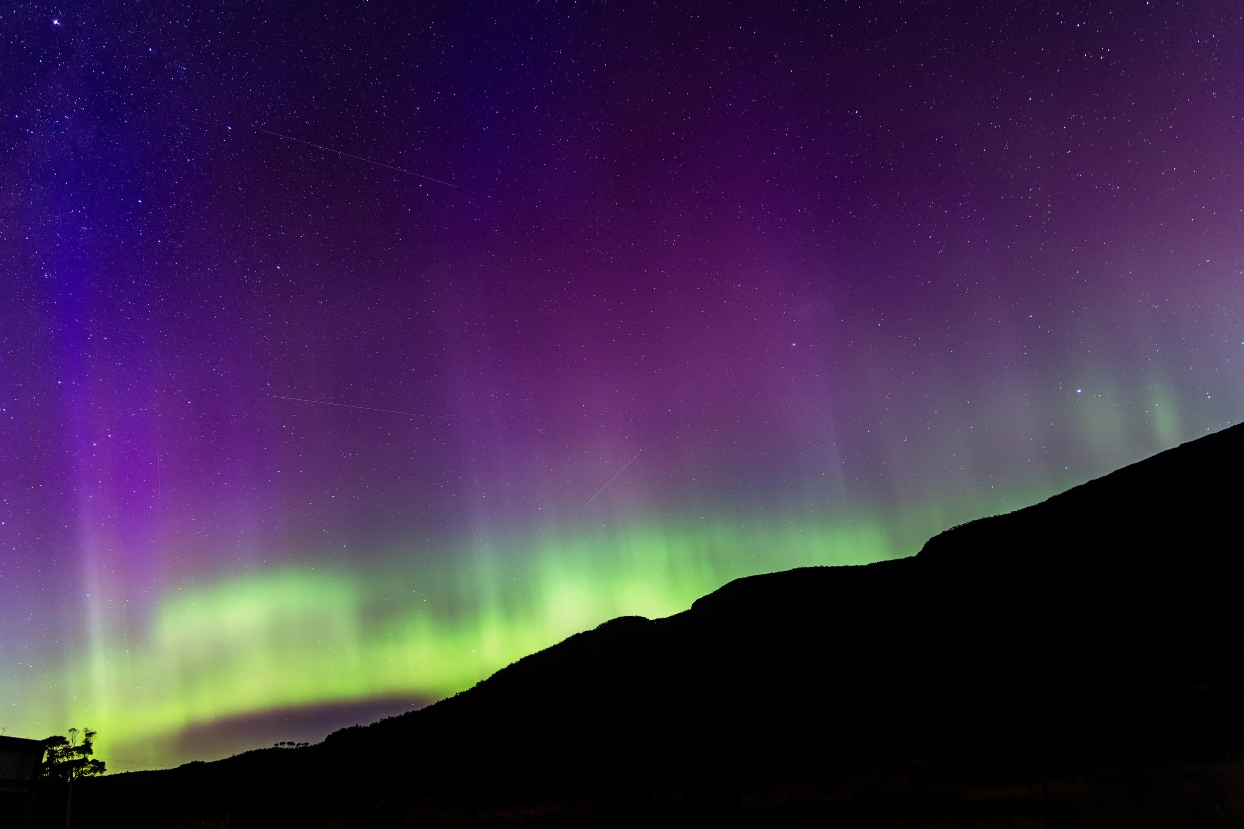 Aurora Australia, Great Western Tiers, Tasmania. 21 Jan 2026