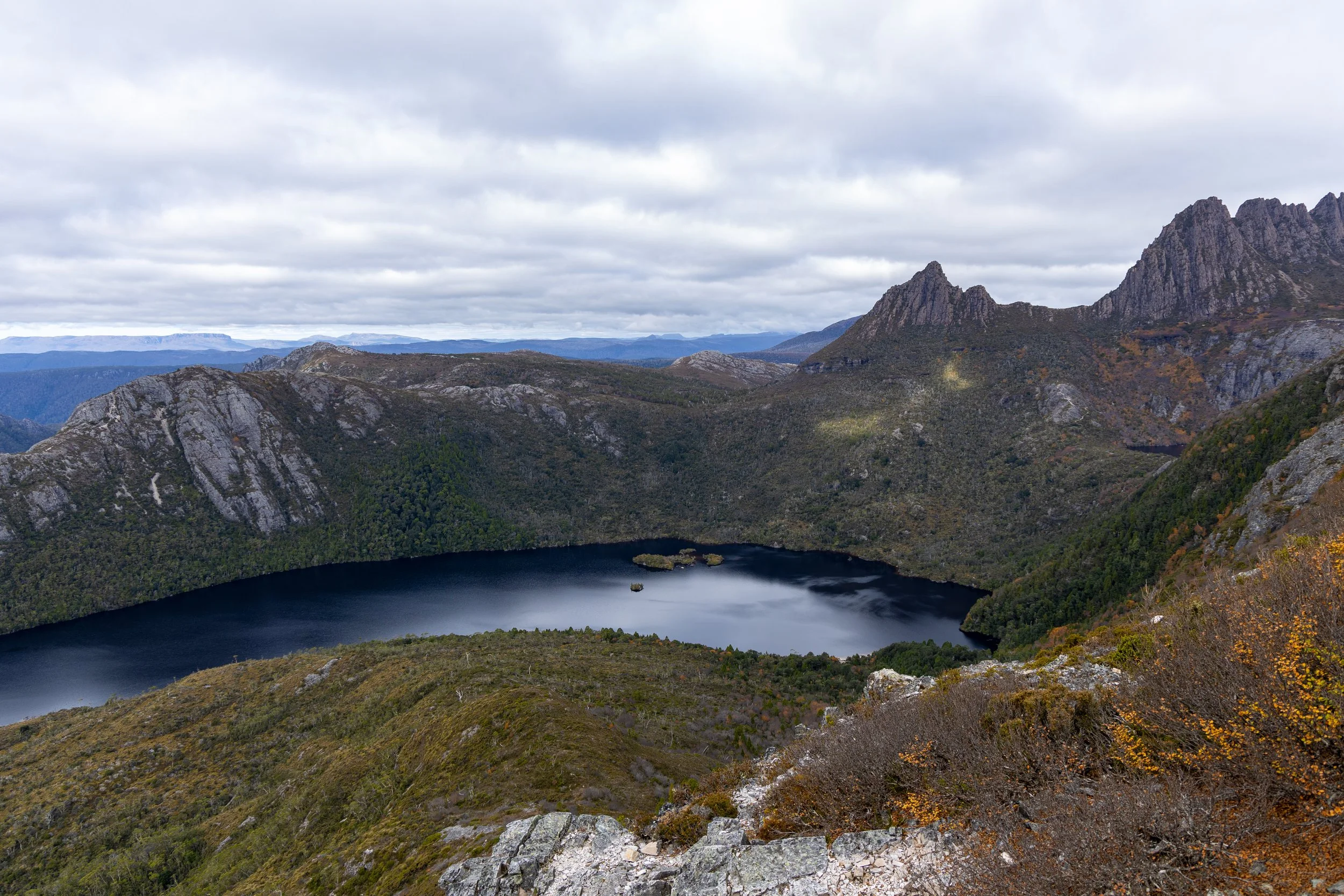 Th Iconic Dove Lake at the Cradle Mountain National Park